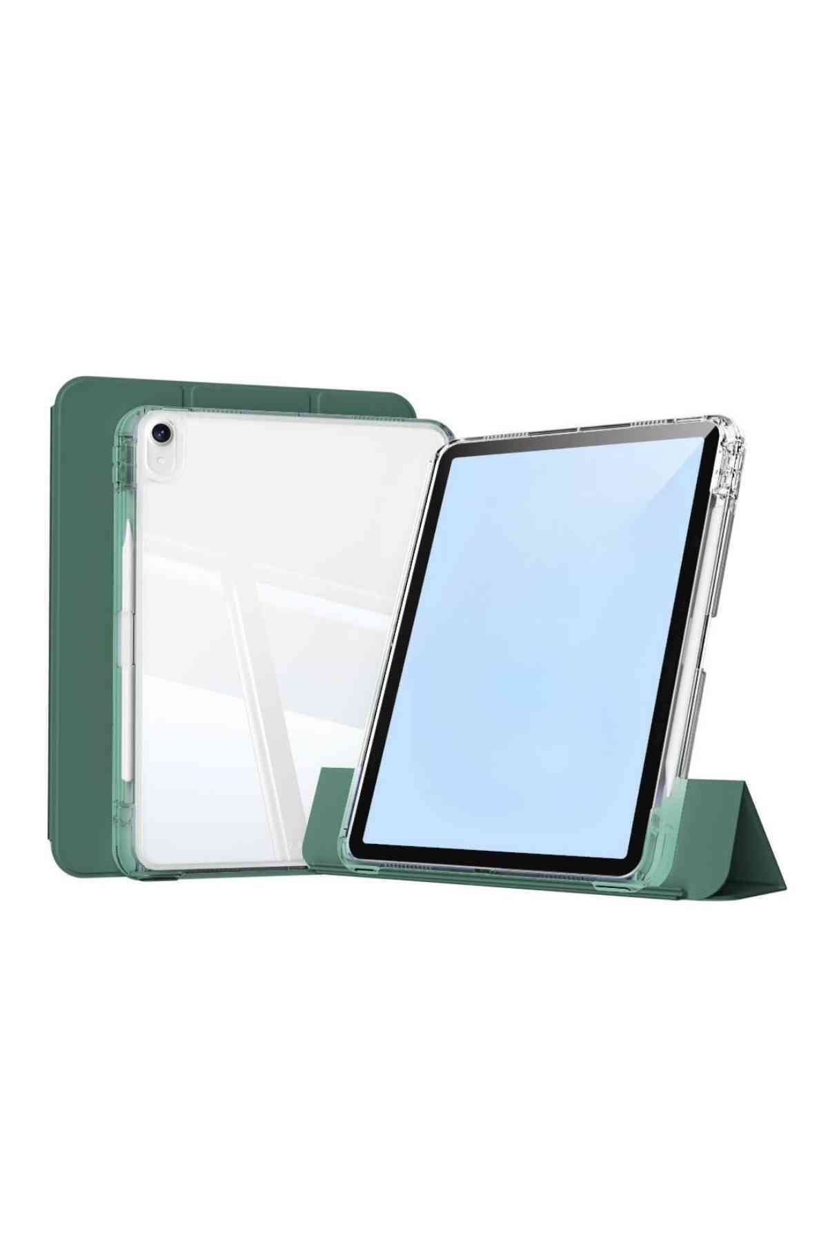 Fuchsia iPad Air 13 Uyumlu M2/M3 Airbagli Manyetik Ayrılabilen Fuchsia Sliding Tablet Kılıfı