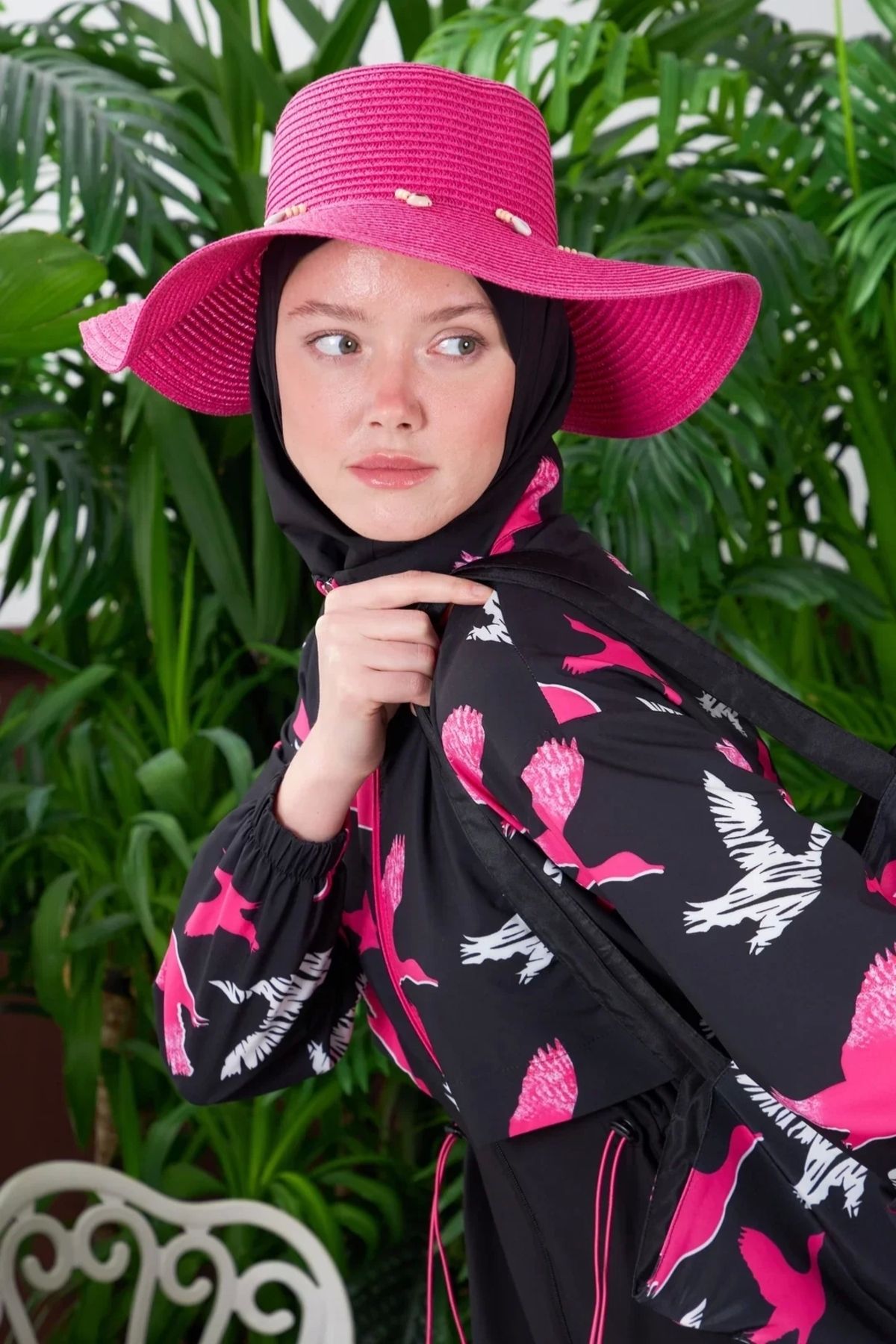 ladrans Deniz Kabuğu Şapka Pembe