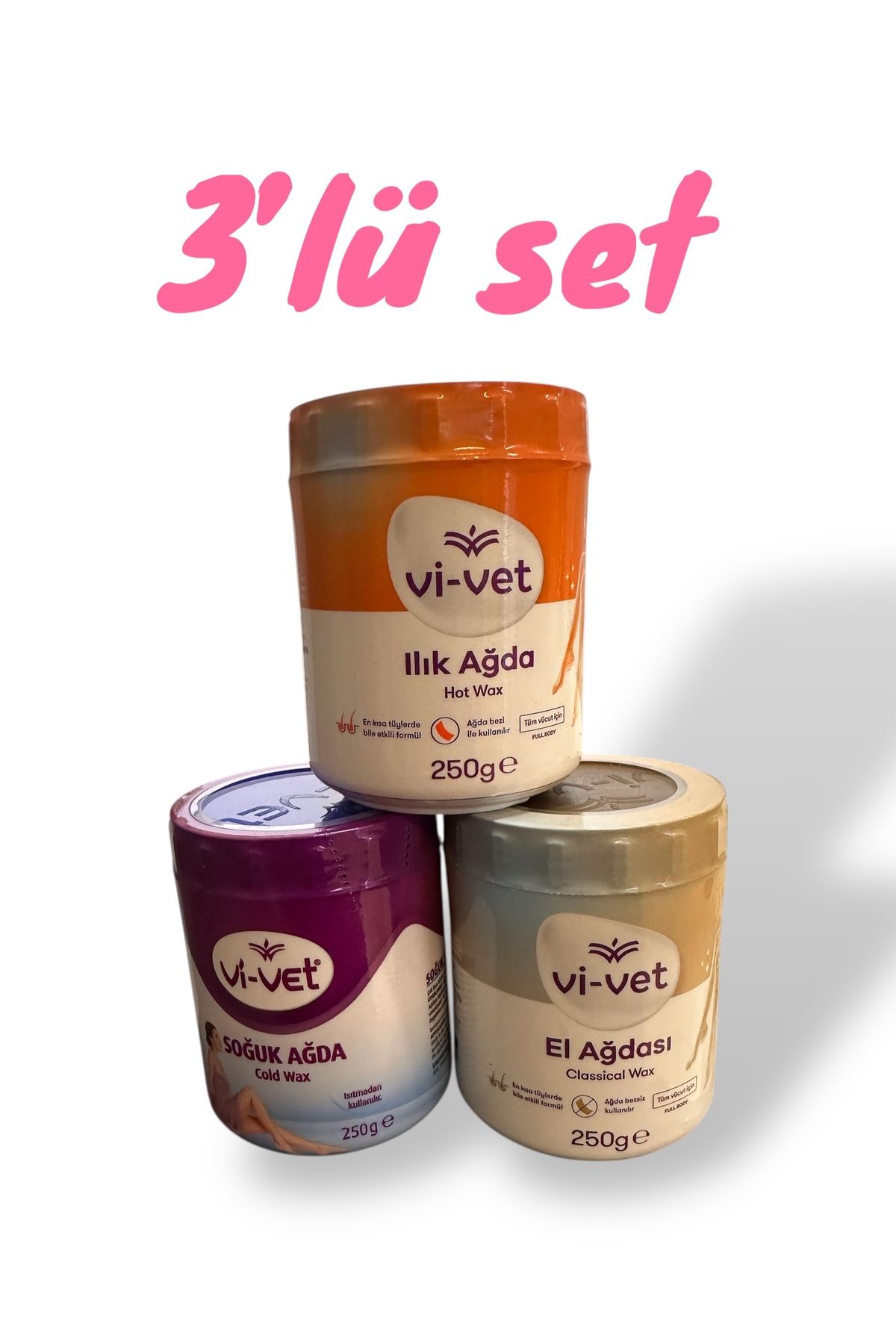 Vi-vet Vİ-VET 250gr AĞDA (ILIK-SOĞUK-EL AĞDASI) X 3
