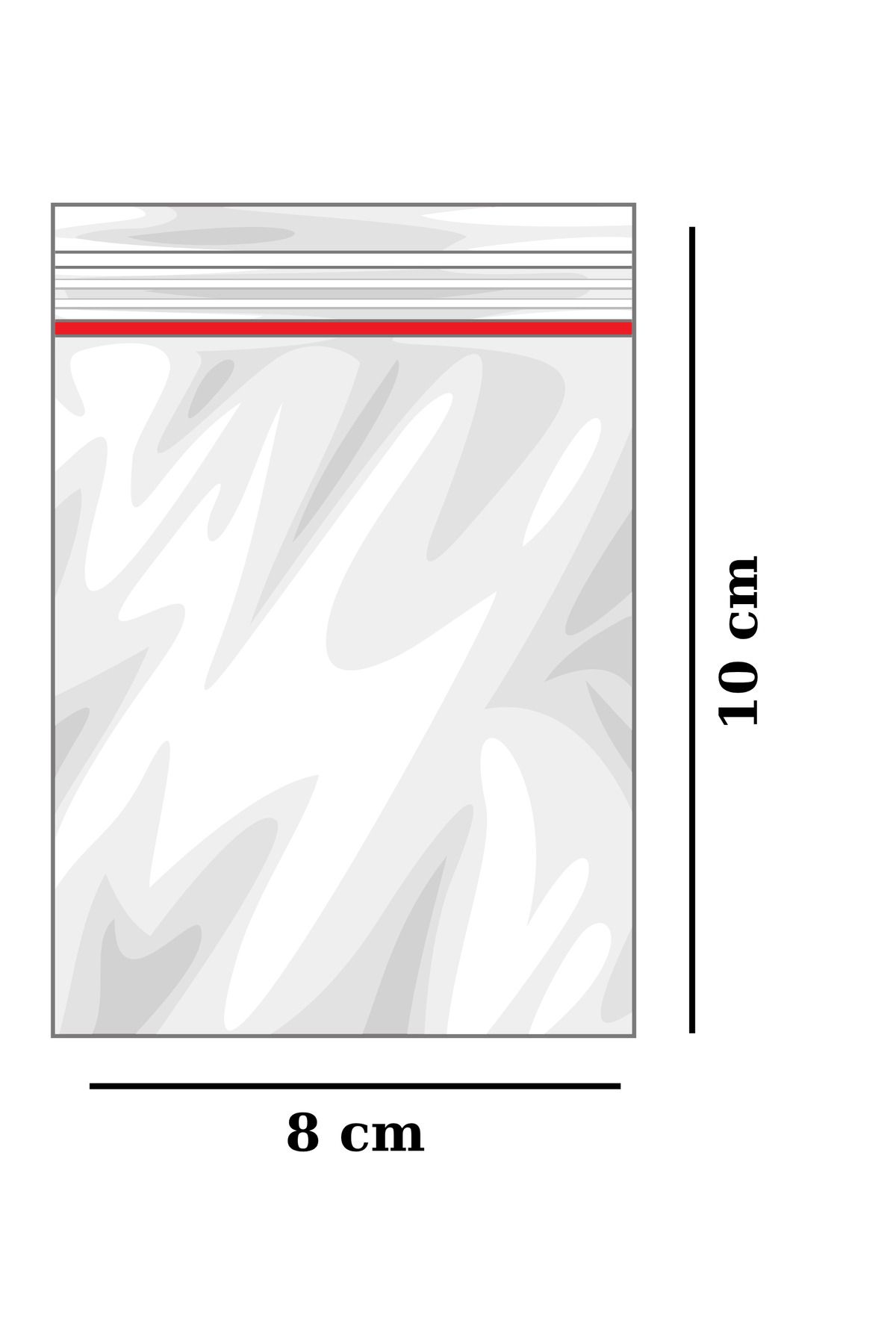 Lider Kilitli Torba 8x10 Cm 100'lü Kilitli Buzdolabı Poşeti Şeffaf Kilitli Saklama Poşeti Kilitli Poşet