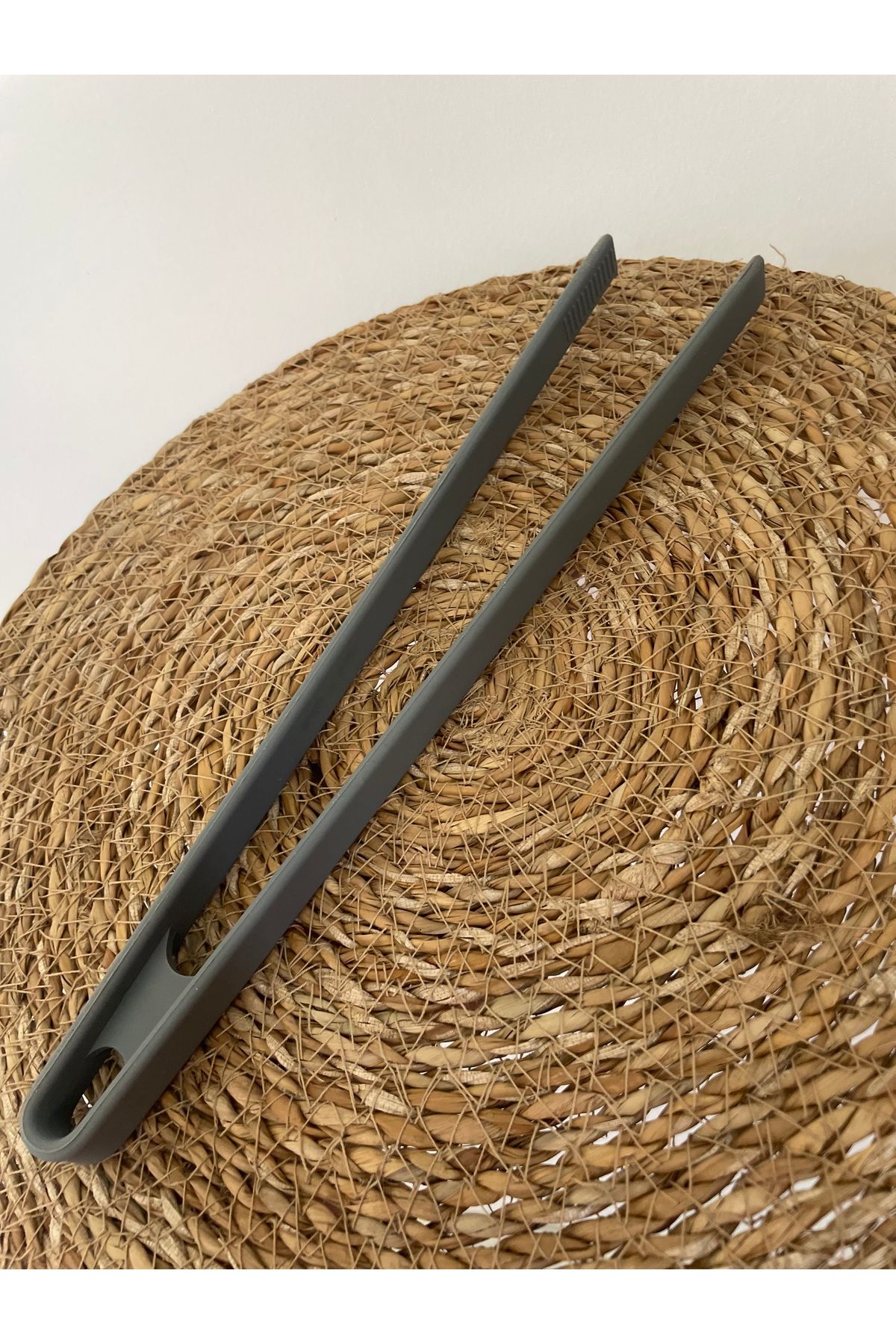 Lunetta 1Adet Silikon Cımbız 29 Cm Yapışmaz Çizmez Silikon Mutfak Maşası Isıya Dayanıklı Barbekü Tava Izgara