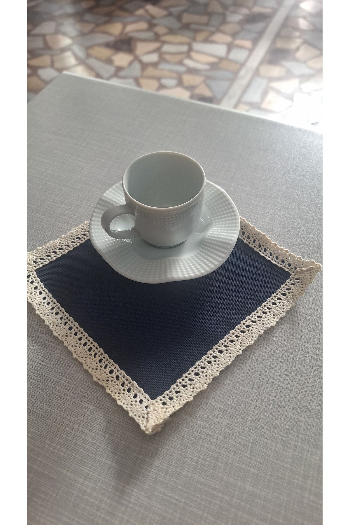 Çeyizyeri Gülsen Karahan Kahve yanı sunumluk peçetesi