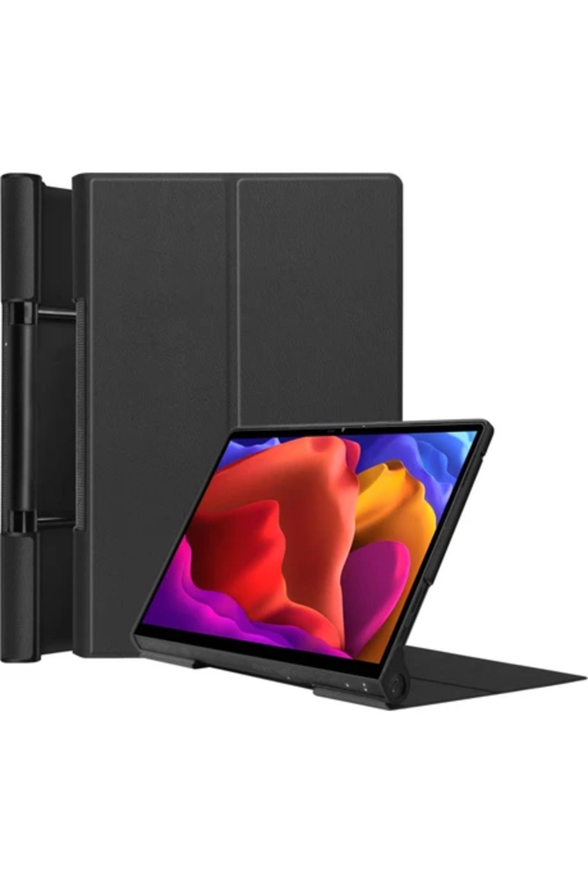 Obay Zsykd Yoga Pad Pro 13 Inch Yf K606F Için Deri Tablet Kılıfı - Siyah