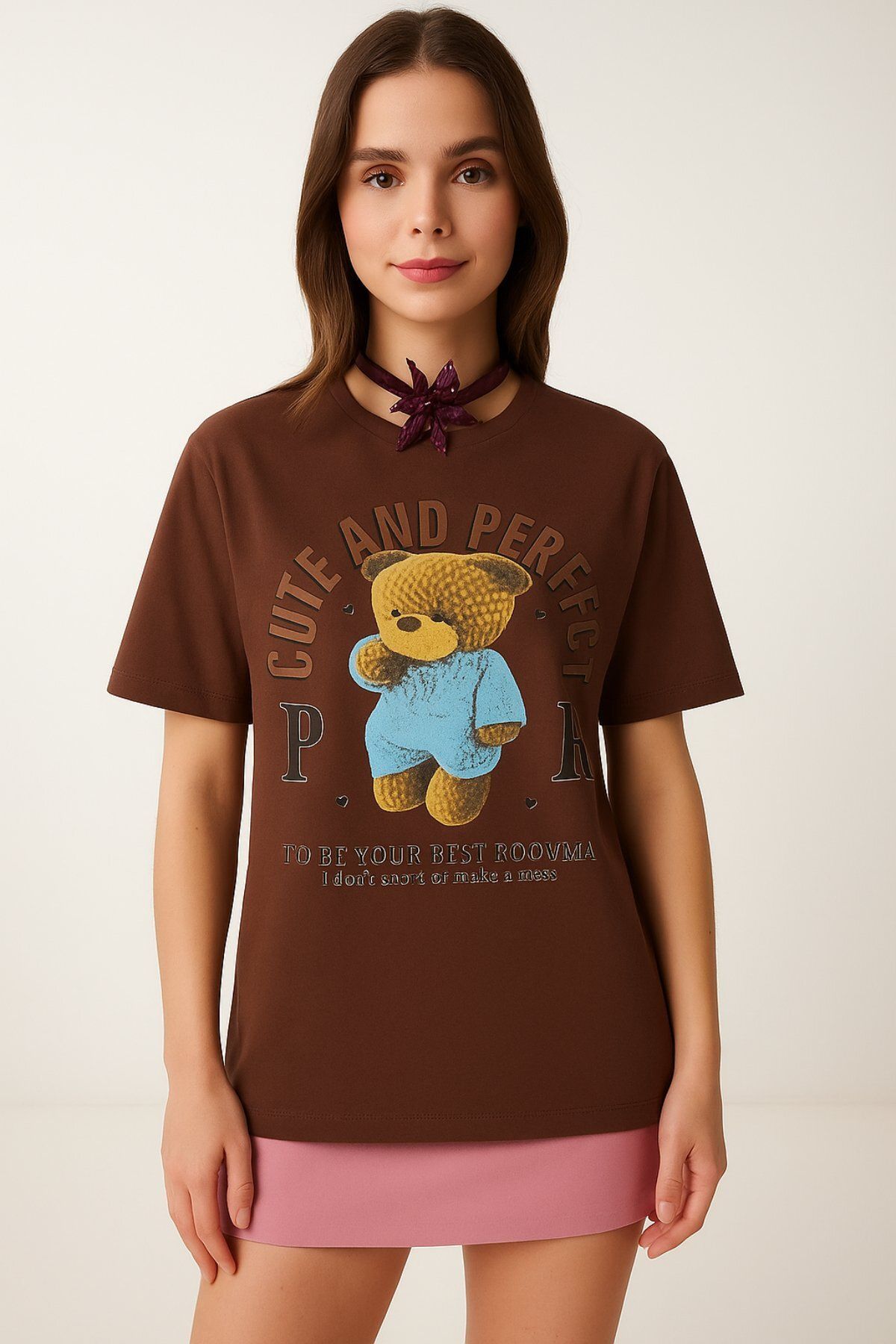 İKLİM LİFE Teddy Bear Baskılı Tshirt