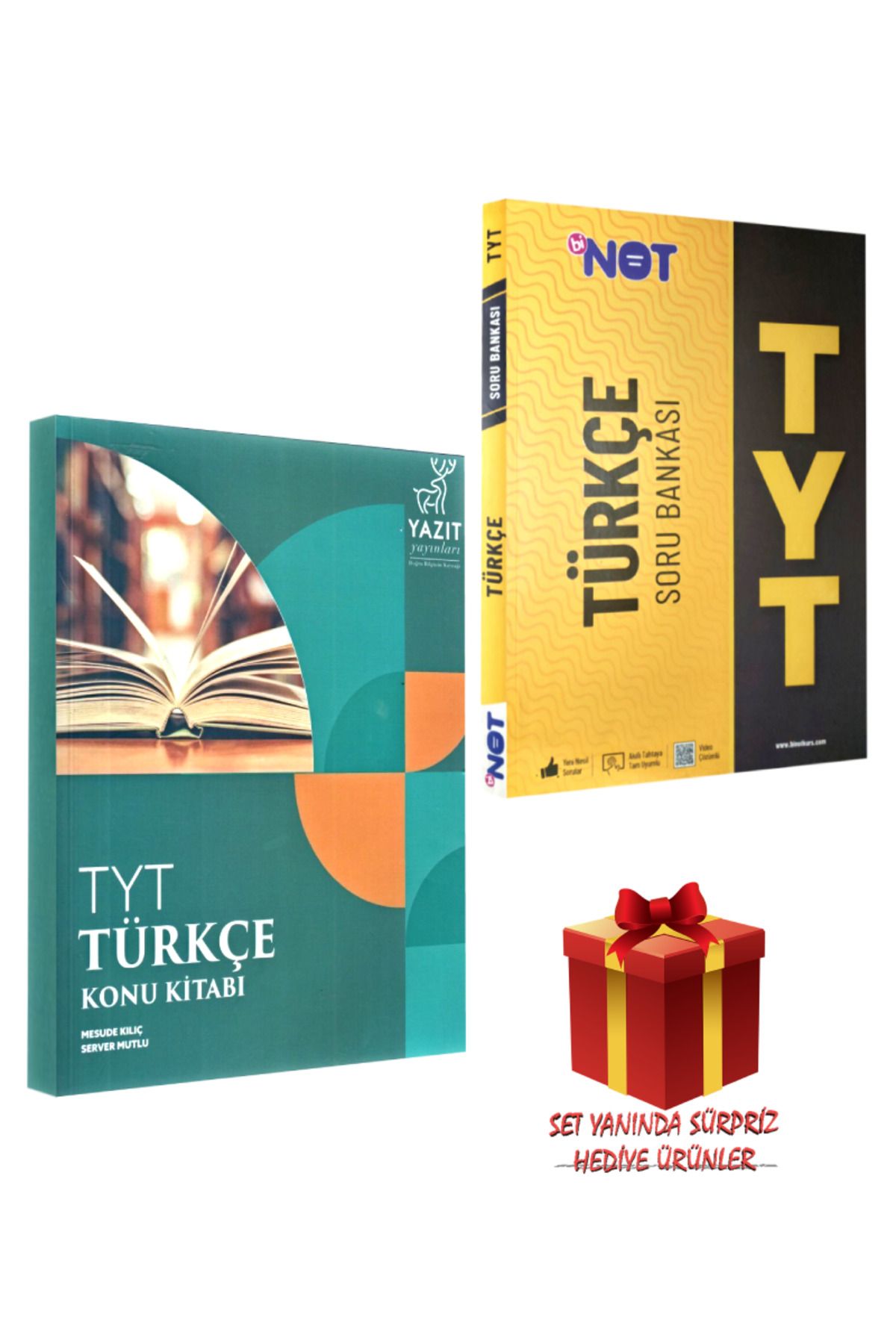 Yazıt Yayınları TYT Türkçe Konu Kitabı+ Binot TYT Türkçe Soru Bankası+ Hediye