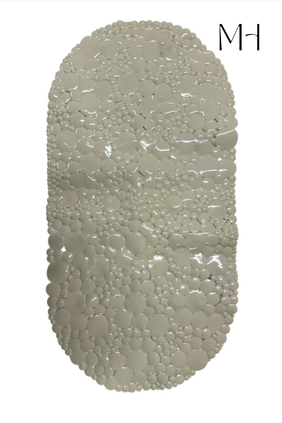 Makri Vakumlu Lüks Banyo Paspası 65x35 cm – Kaymaz ve Su Geçirmez (Beyaz / Krem / Kahverengi / Gri)