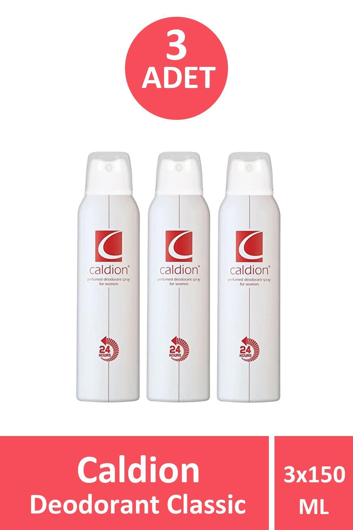 Caldion Classic Deodorant Kadın 150 ml 3 Adet