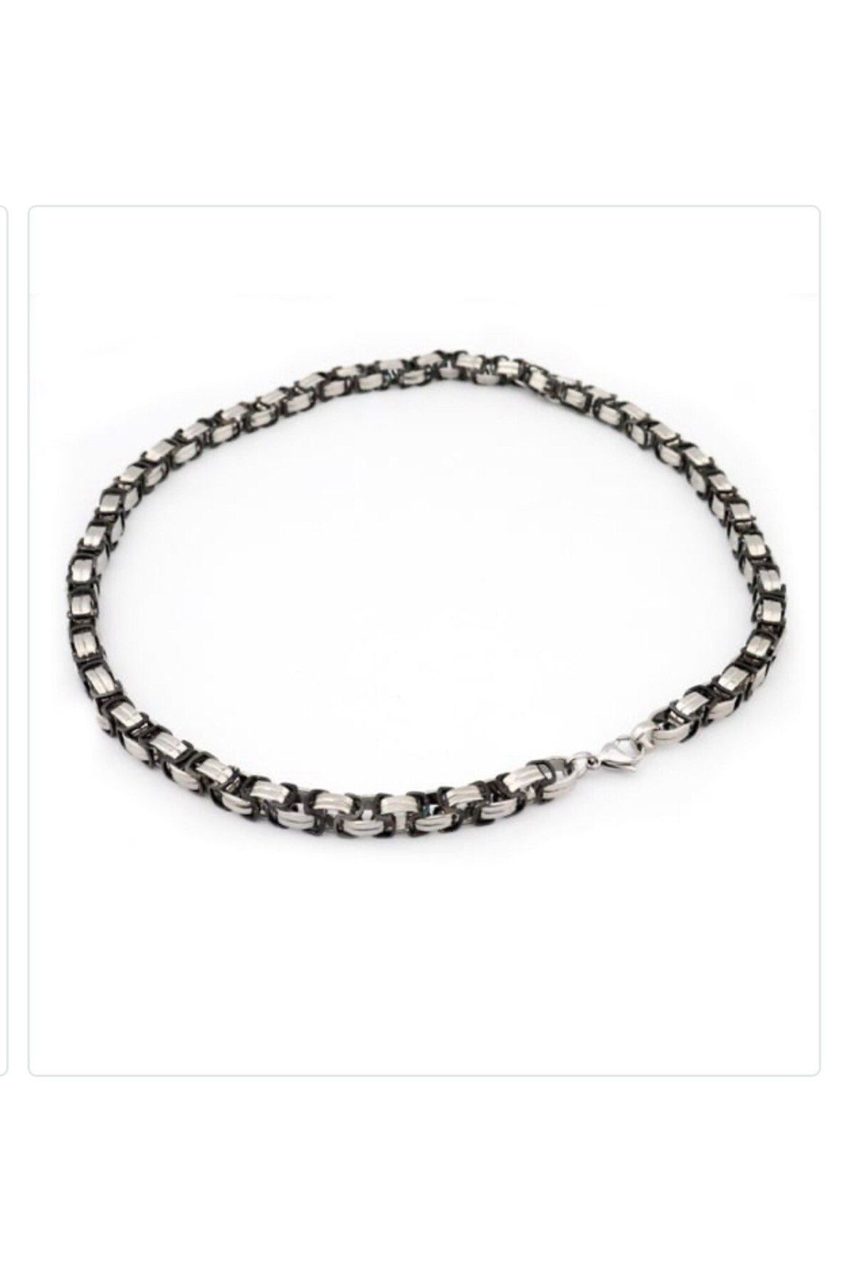 Harzem jewelry dikiş modeli erkek çelik kolye