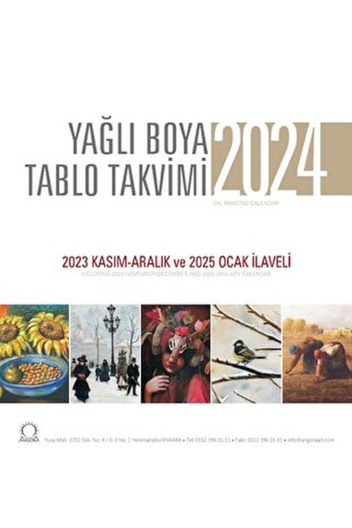 Destek Yayınları Yağlı Boya Tablo Takvimi 2024 Duvar Takvimi