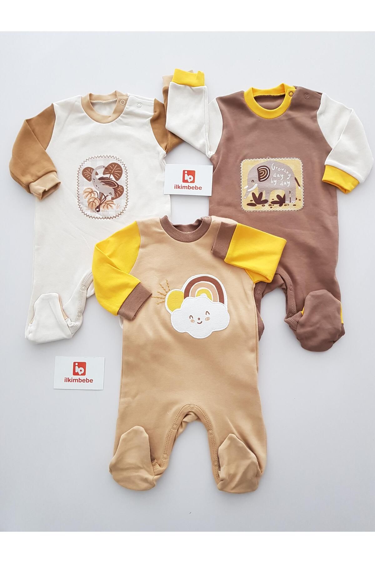 ilkimbebe Filli 3lü Bebek Tulumu