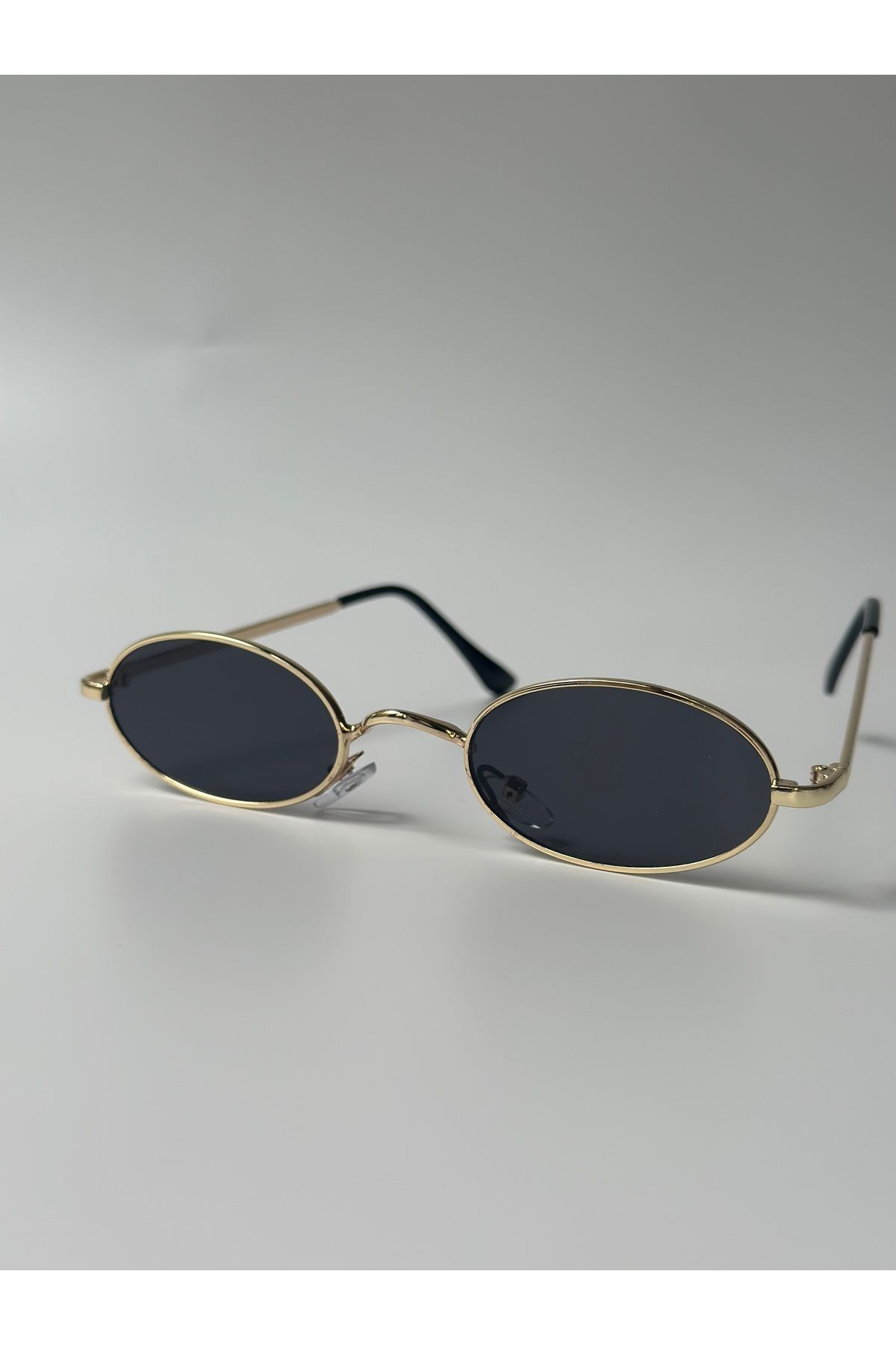 Aksu Atelier Vintage Oval Metal Çerçeveli Unisex Güneş Gözlüğü
