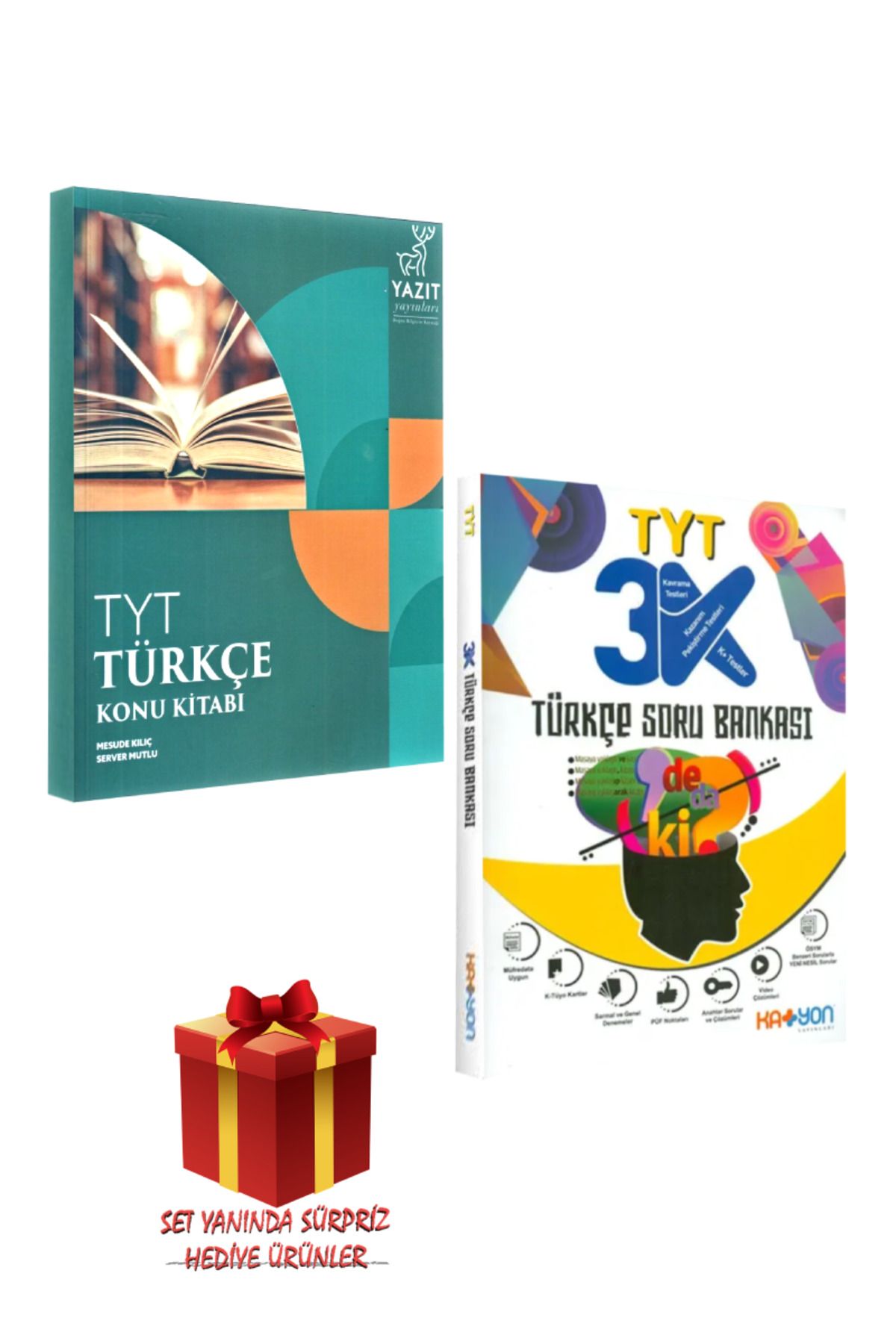 Yazıt Yayınları TYT Türkçe Konu Kitabı+ Katyon TYT Türkçe Soru Bankası+ Hediye