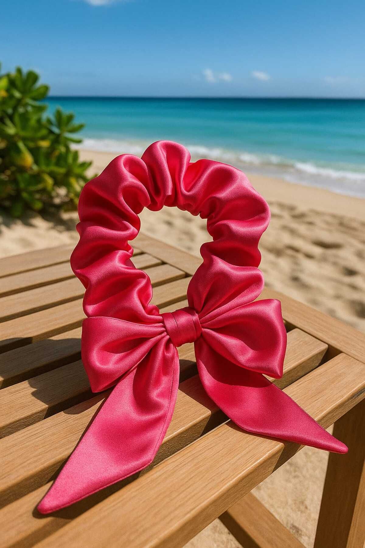 No Name Atelier Saten Saçı Acıtmayan şık Lastikli Scrunchie Toka