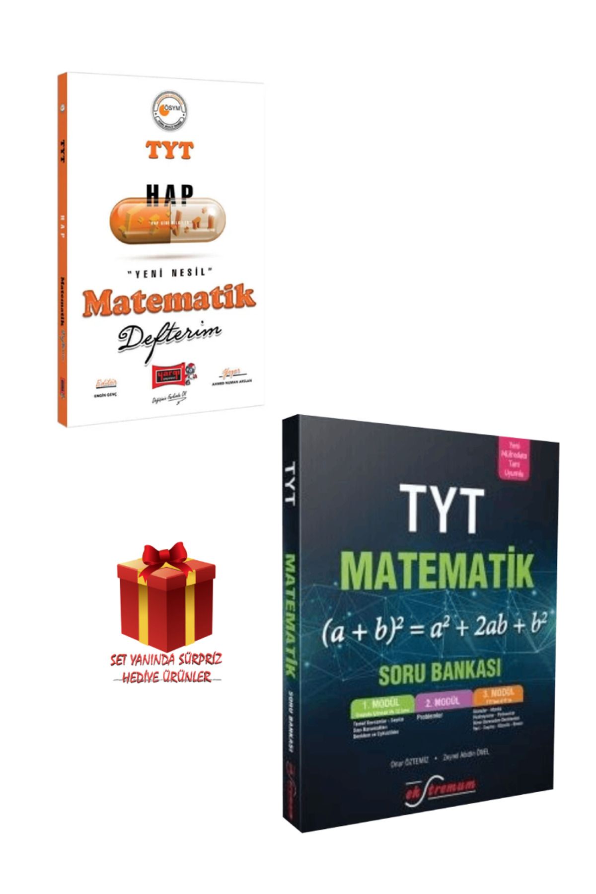 Yargı Yayınları TYT Matematik Defterim+ Ekstremum TYT Matematik Soru Bankası+ Hediye