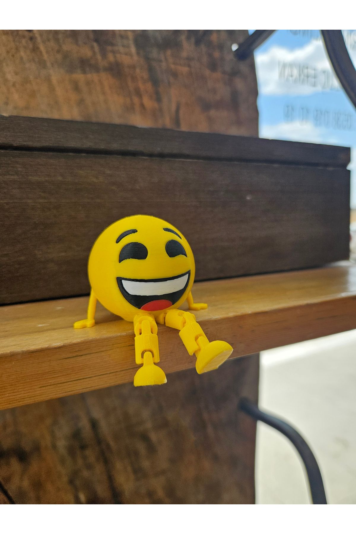Rex Aksesuar Sevimli Emoji Gülen Yüz Dekoratif Obje