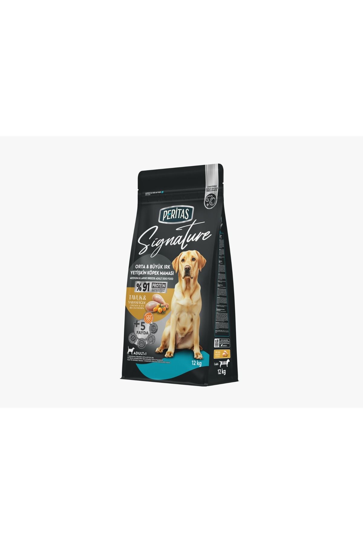 PERİTAS Peritas Tavuklu Orta ve Büyük Irk Yetişkin TAVUKLU KÖPEK MAMASI