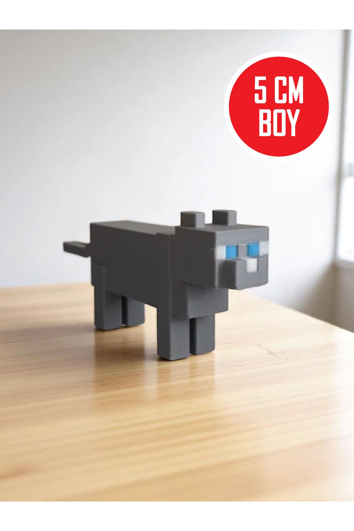 GiginGo Minecraft Cat Figürü - Minecraft Kedi Piksel Figür