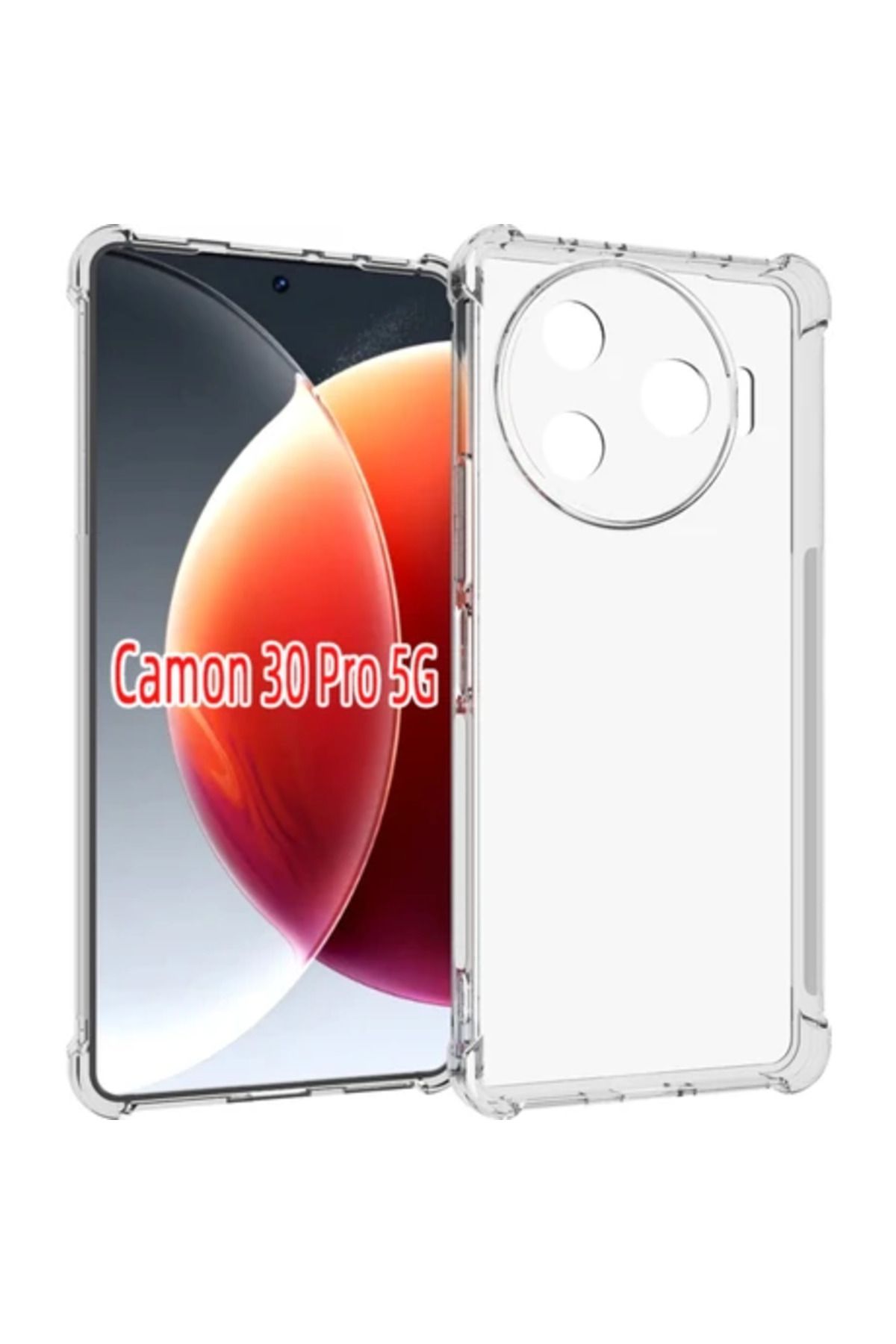 Obay Tecno Camon 30 Pro 5g Için Darbeye Dayanıklı Tpu Telefon Kılıfı