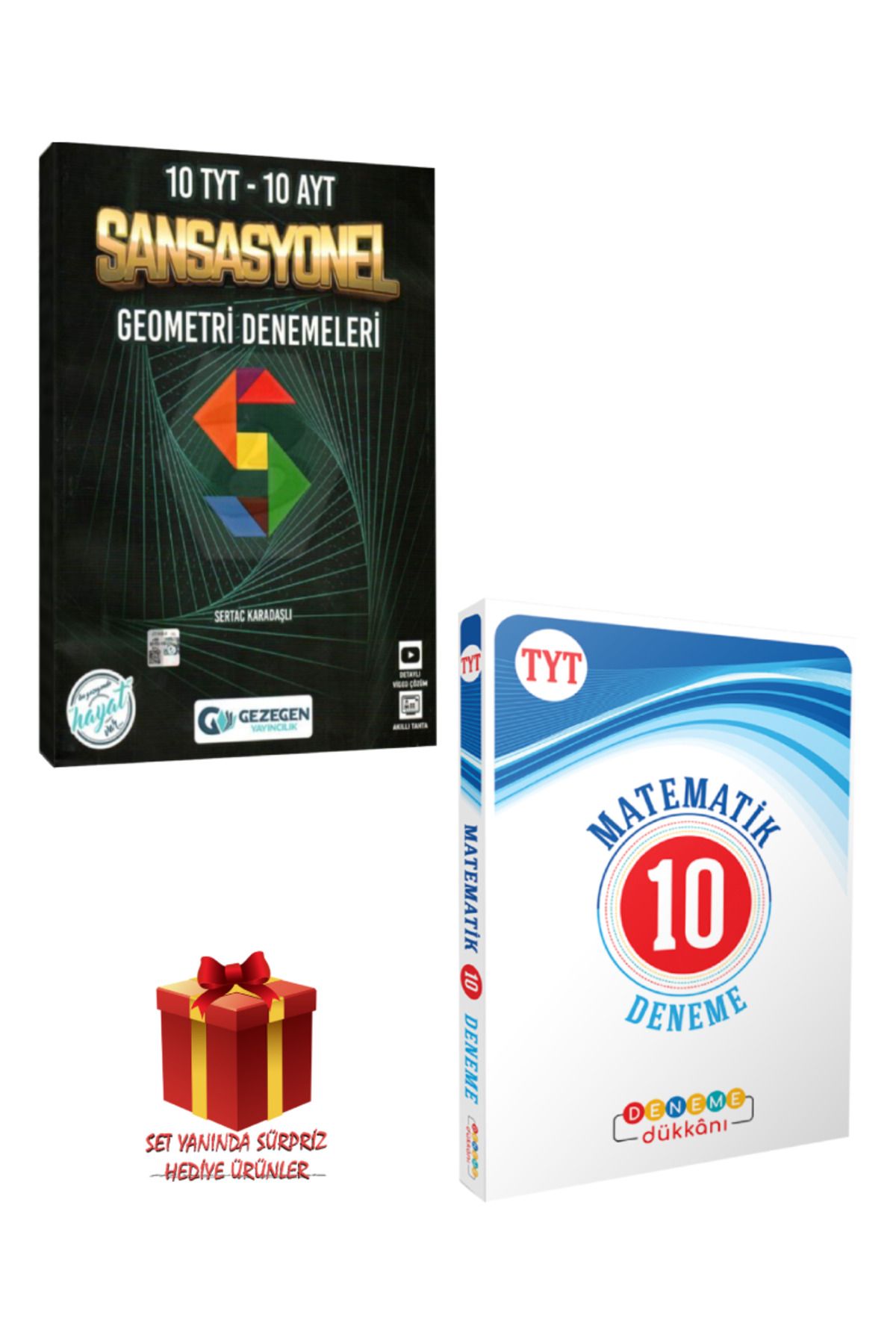 Gezegen Yayıncılık 10 TYT 10 AYT Sansasyonel Geometri Denemeleri+ TYT 10 Matematik Deneme+ Hediye