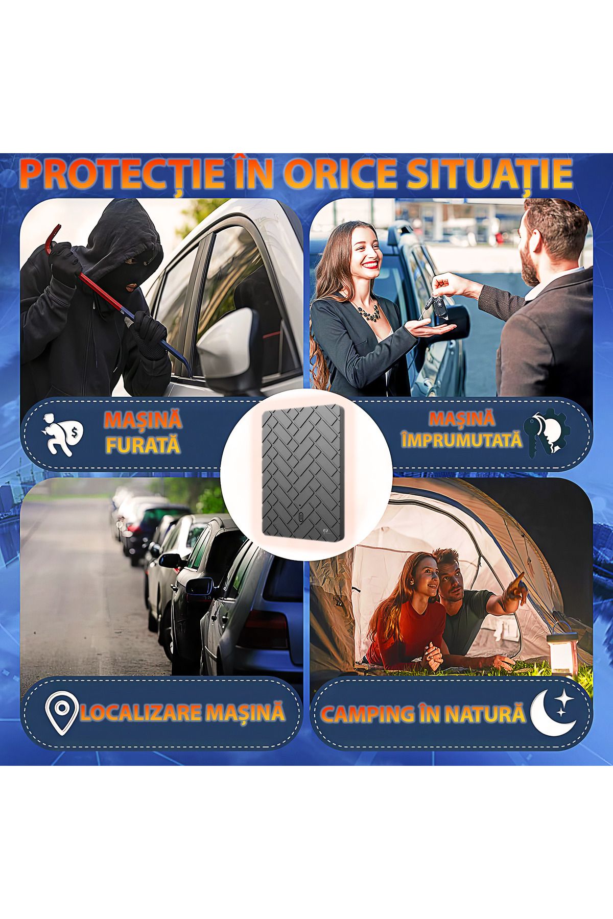 Spionescu-Sistem GPS spion auto 2G, M1, localizare în timp real, monitorizare vocală, vedere stradală 3D, stocare pe card 3