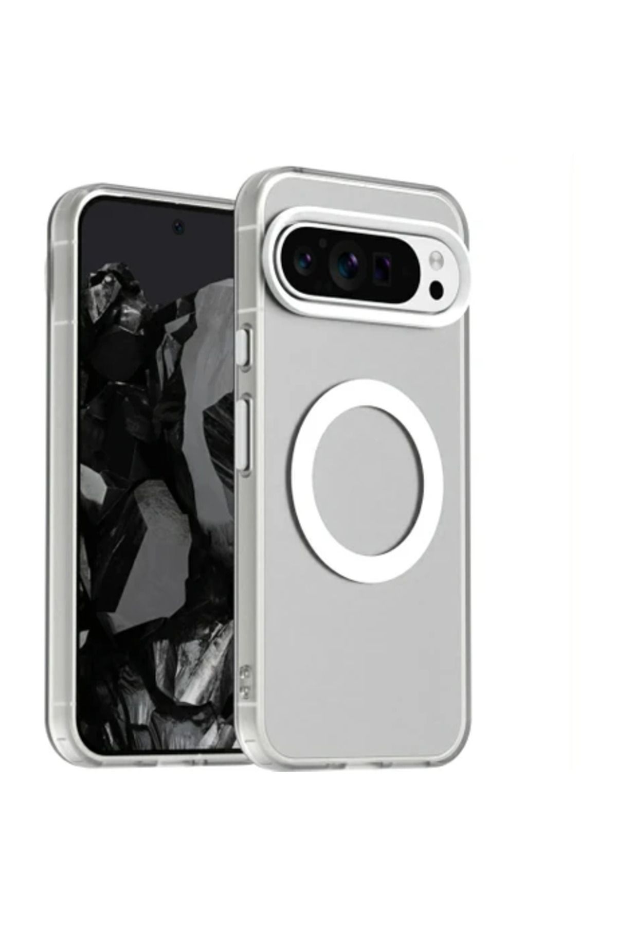 Obay Hello-U Google Pixel 9 Pro Xl Pc+Tpu+Pet Düşmeye Lı Telefon Kılıfı Magsafe ile Uyumlu