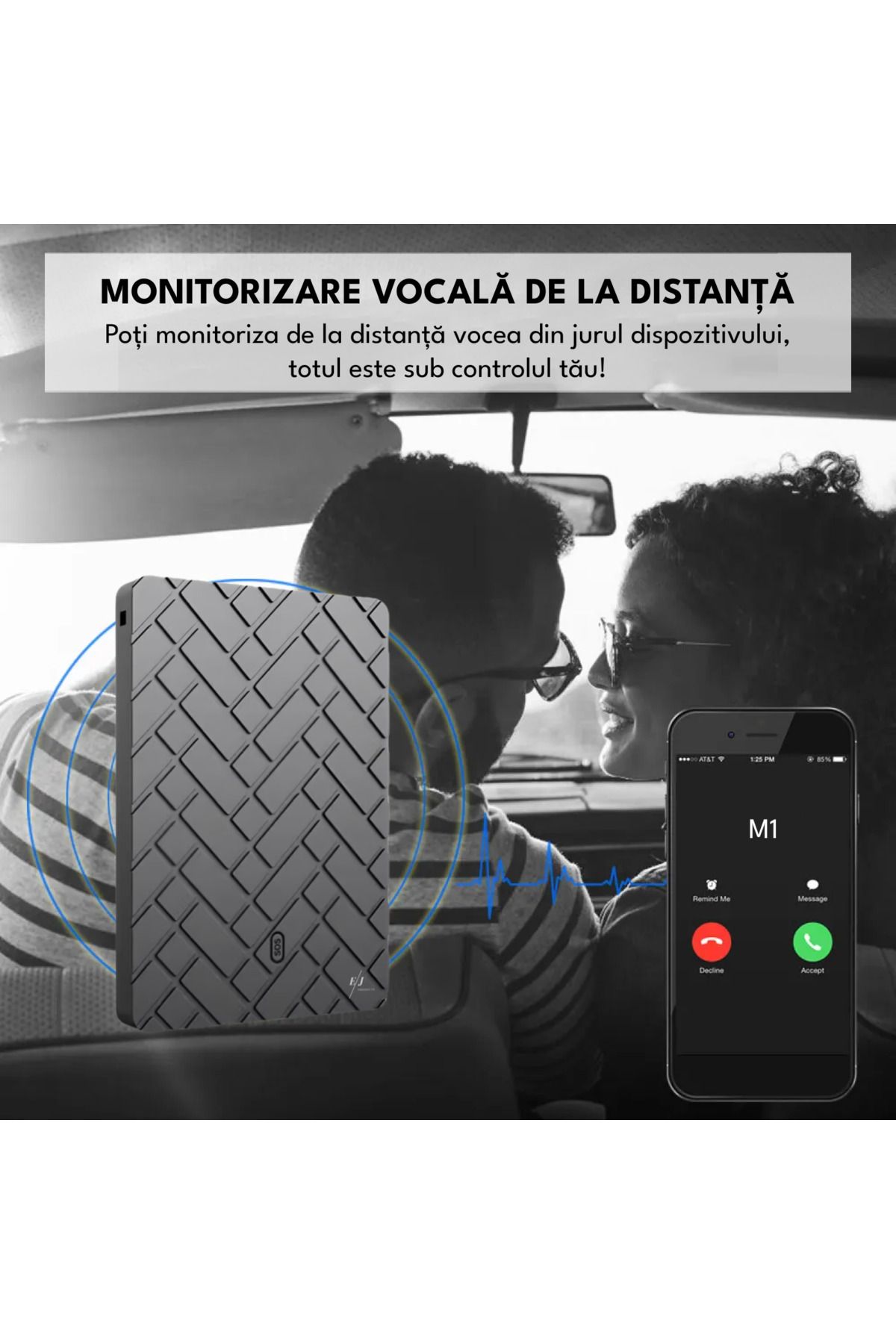 Spionescu-Sistem GPS spion auto 2G, M1, localizare în timp real, monitorizare vocală, vedere stradală 3D, stocare pe card 6