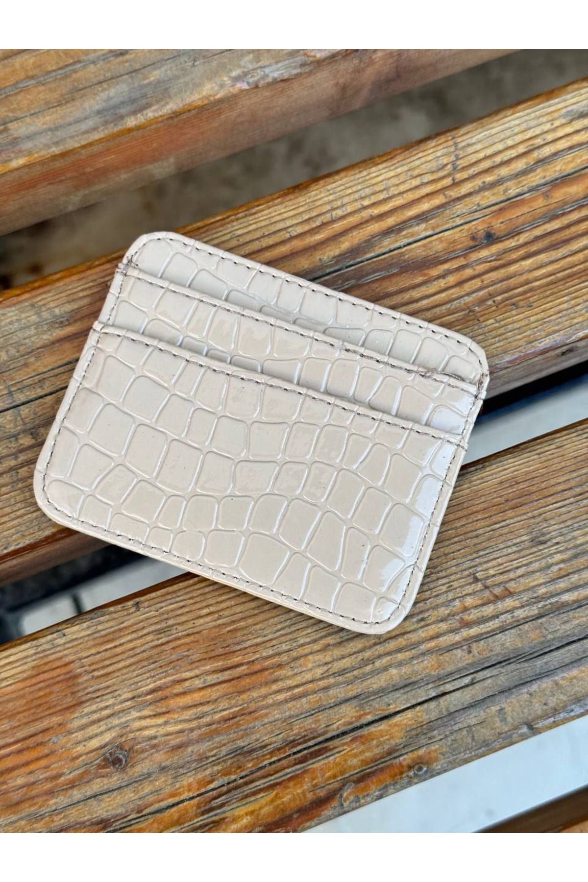 Detre Croco Deri Unisex Kartlık Cüzdan