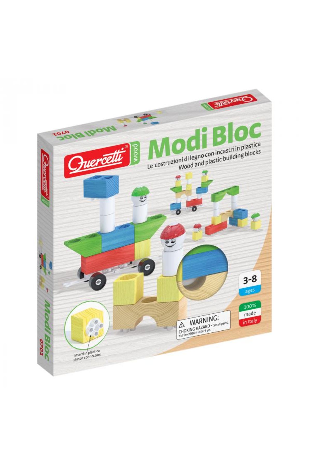 quercetti Joc Constructie Modi Bloc 18 Piese Quercetti - One Size