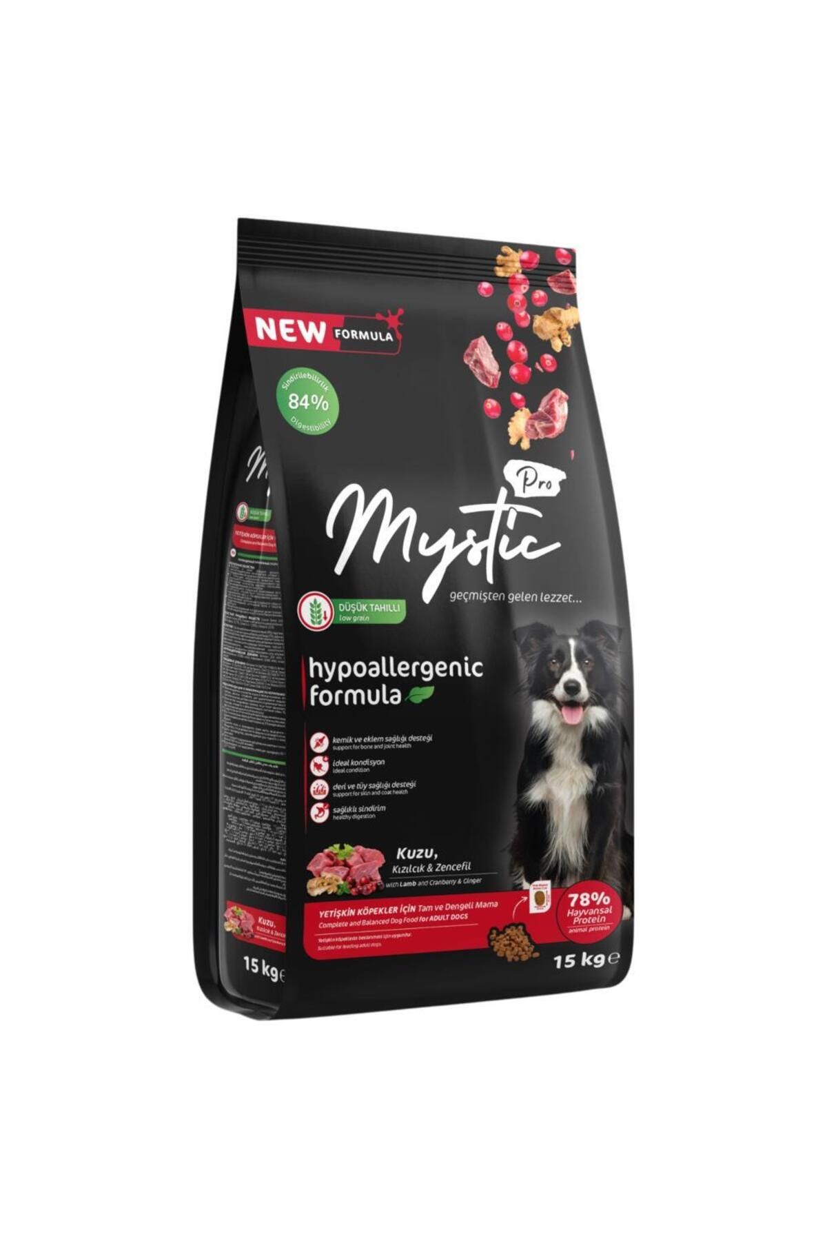 Mystic Pro Kuzu Etli Yetişkin Köpek Maması 15 kg