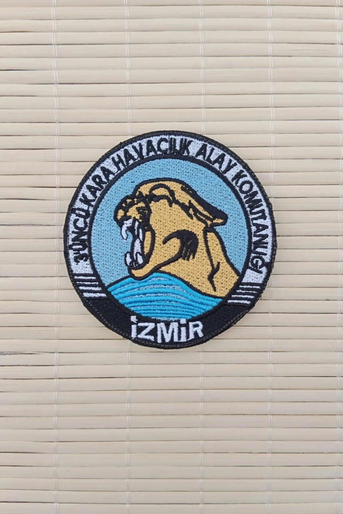 İZMİR ASKERİ MALZEME 3 uncu Kara Havacilik Alay Komutanligi izmir Yazili Nakis islemeli Arma Pec Patch