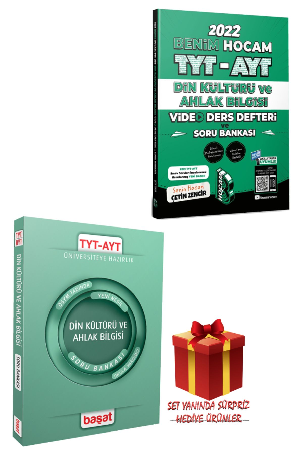 Başat Yayınları Benim Hocam TYT-AYT Din Kültürü Video Ders Defteri ve SB+TYT-AYT Din Kültürü Soru Bankası