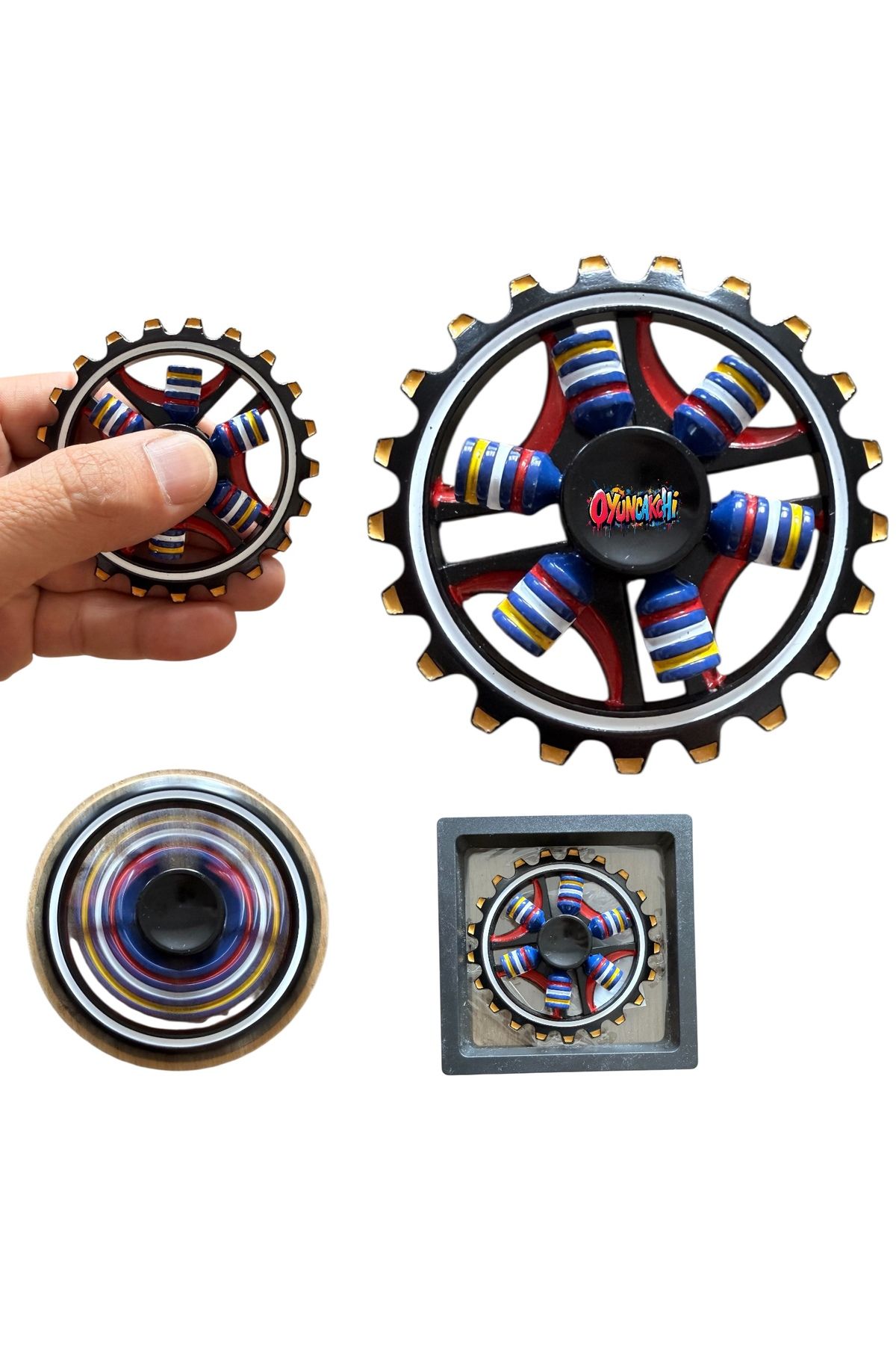 tmtoysandmore Metal Stres Çarkı Fidget Yeni Model Stres Atıcı Özel Kutulu 02