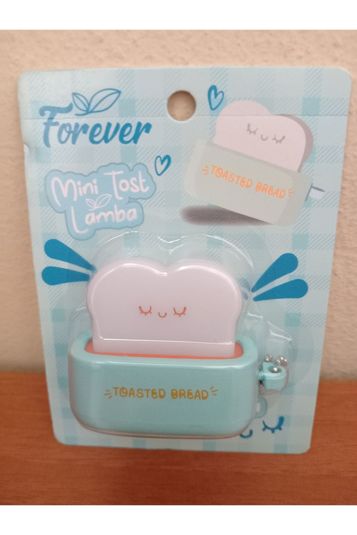 Müjde Tuhafiye Forever Işıklı Mini Tost Lamba Anahtarlık - Mavi