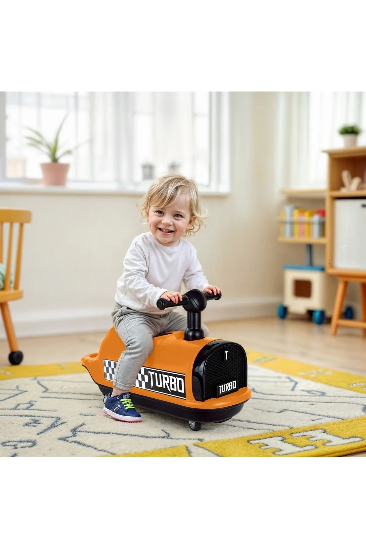 ToyznKidz İlk Arabam Turbo Bingit Araba (Turuncu)