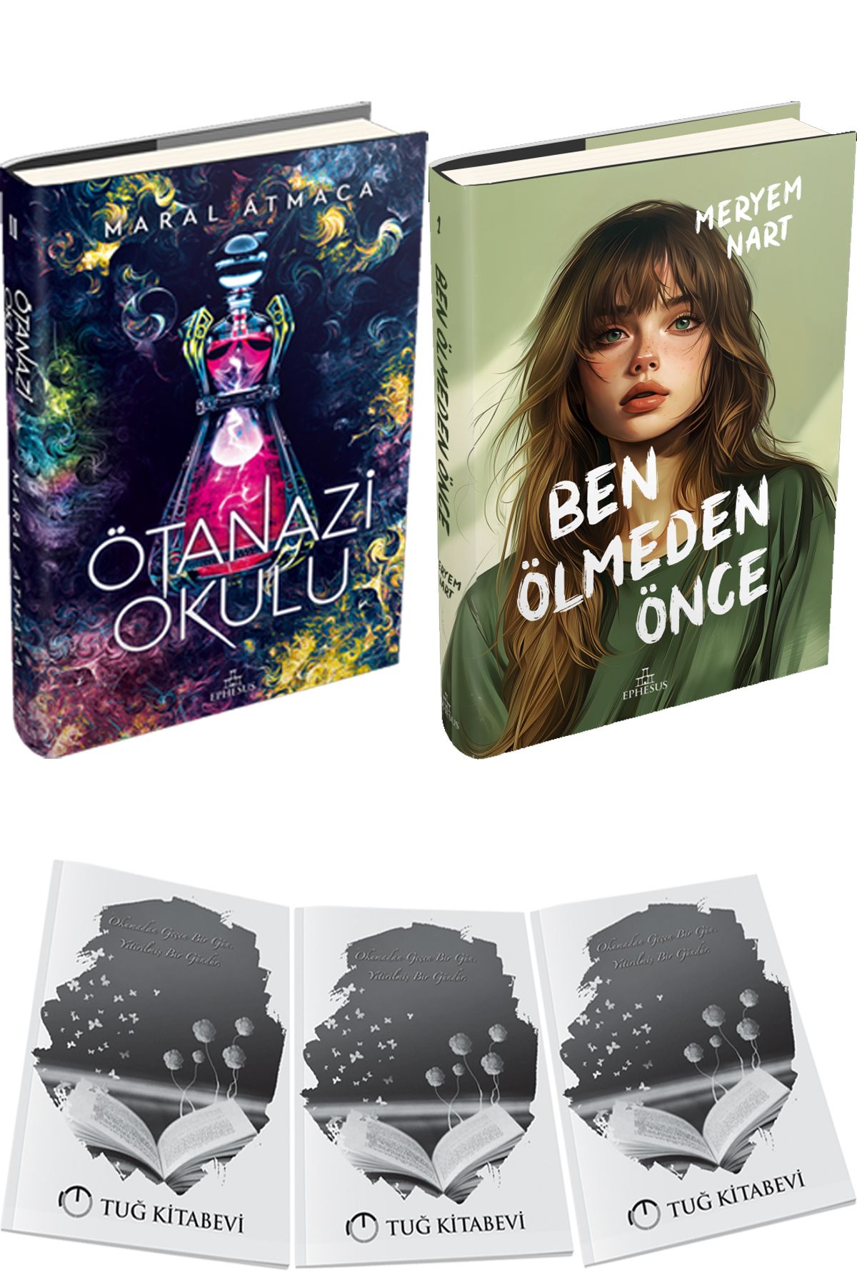 Ephesus Yayınları Ötanazi Okulu 2 Ciltli ve Ben Ölmeden Önce Ciltli + Hediyeli