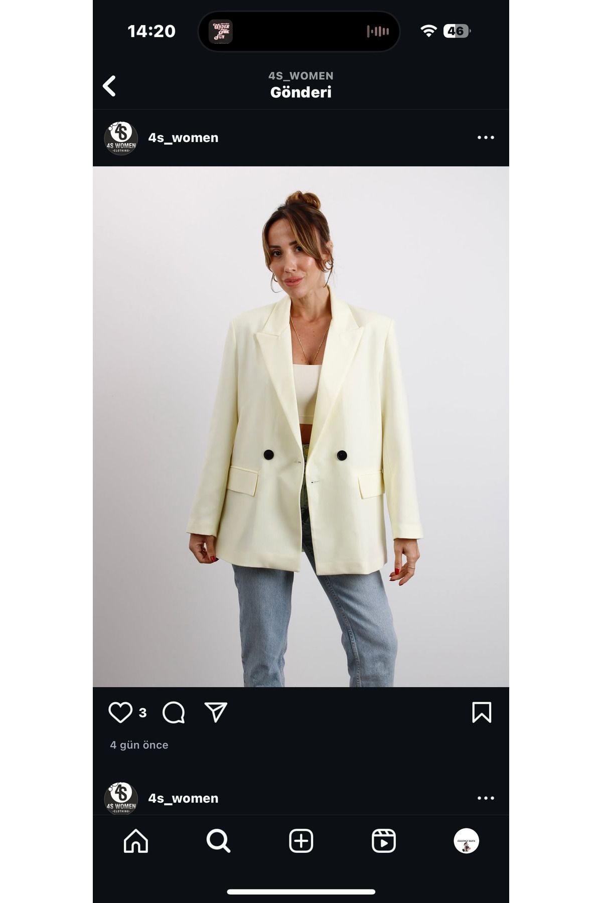Özlemcebutik Ceket sarı