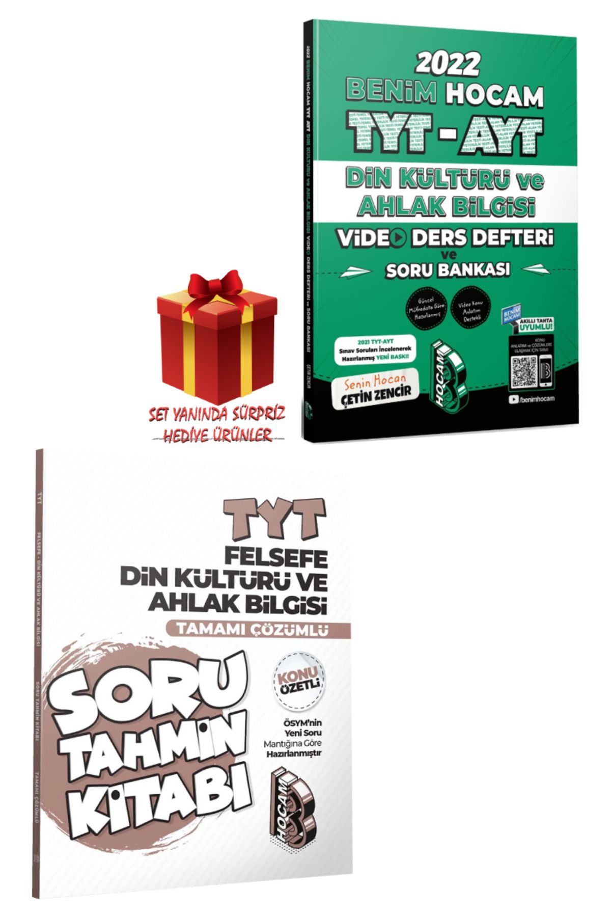 Panem Yayınları Benim Hocam TYT-AYT Din Kültürü ve Ahlak Bilgisi Video Ders Defteri ve SB+TYT Soru Tahmin Kitabı