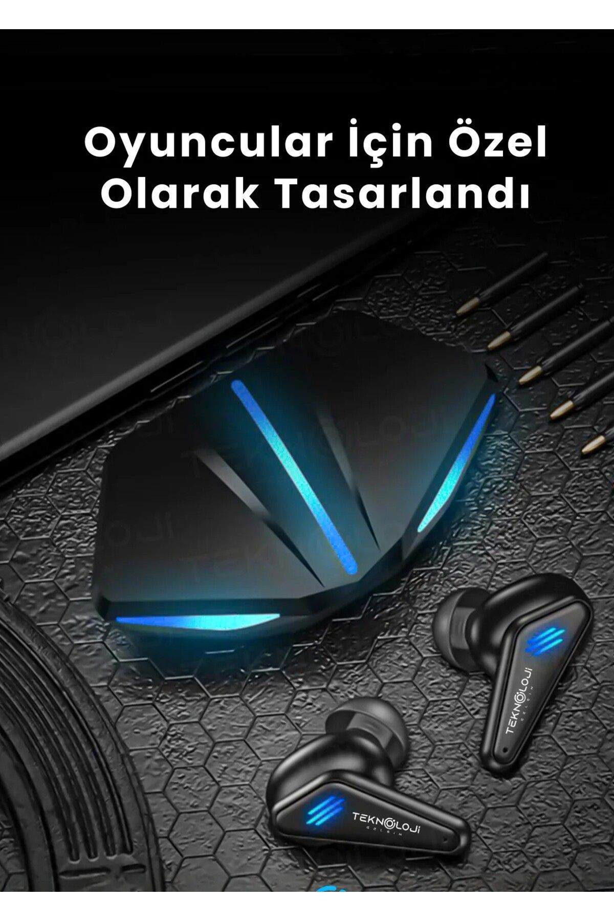 ARELL TEKNOLOJİ ARELL K55 Kulaklık Bluetooth Kablosuz Oyuncu Kulak İçi Mikrofonlu