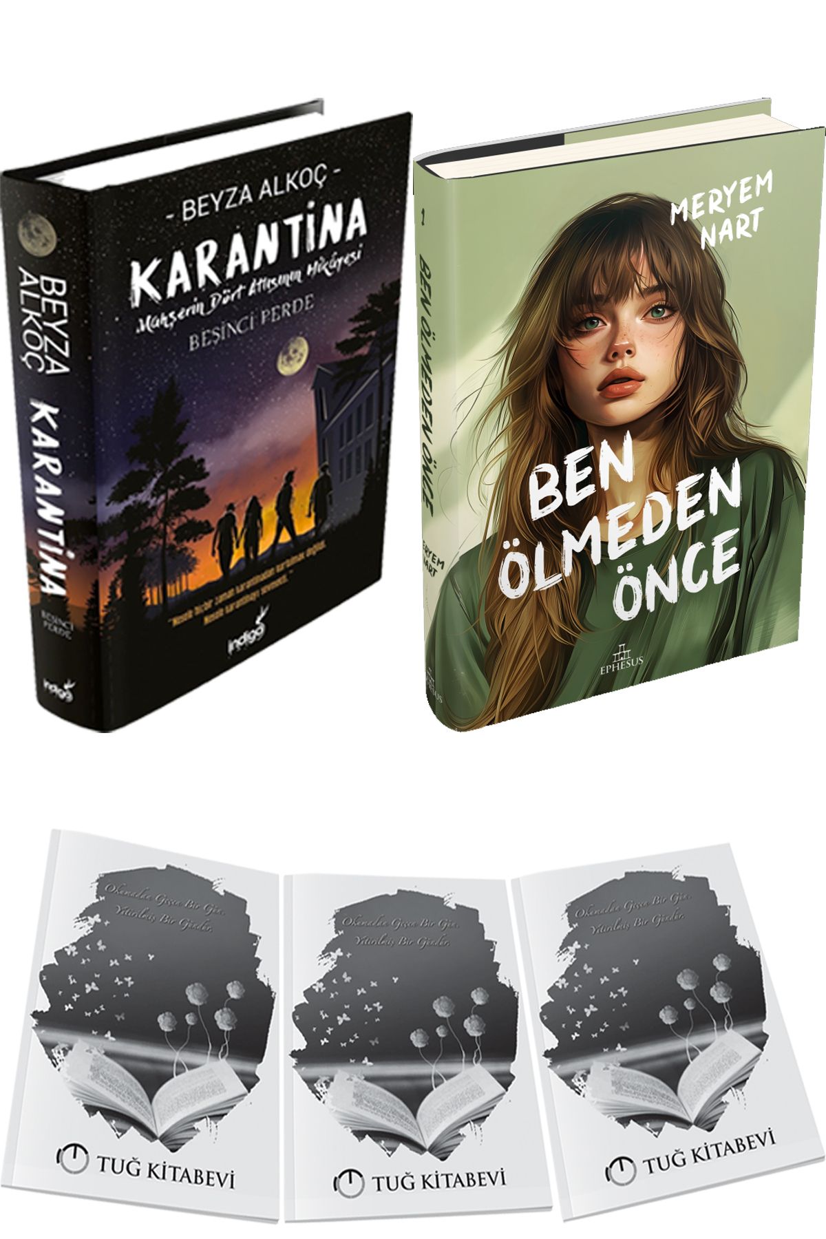 İndigo Kitap Karantina 5 Ciltli ve Ben Ölmeden Önce Ciltli + Hediyeli