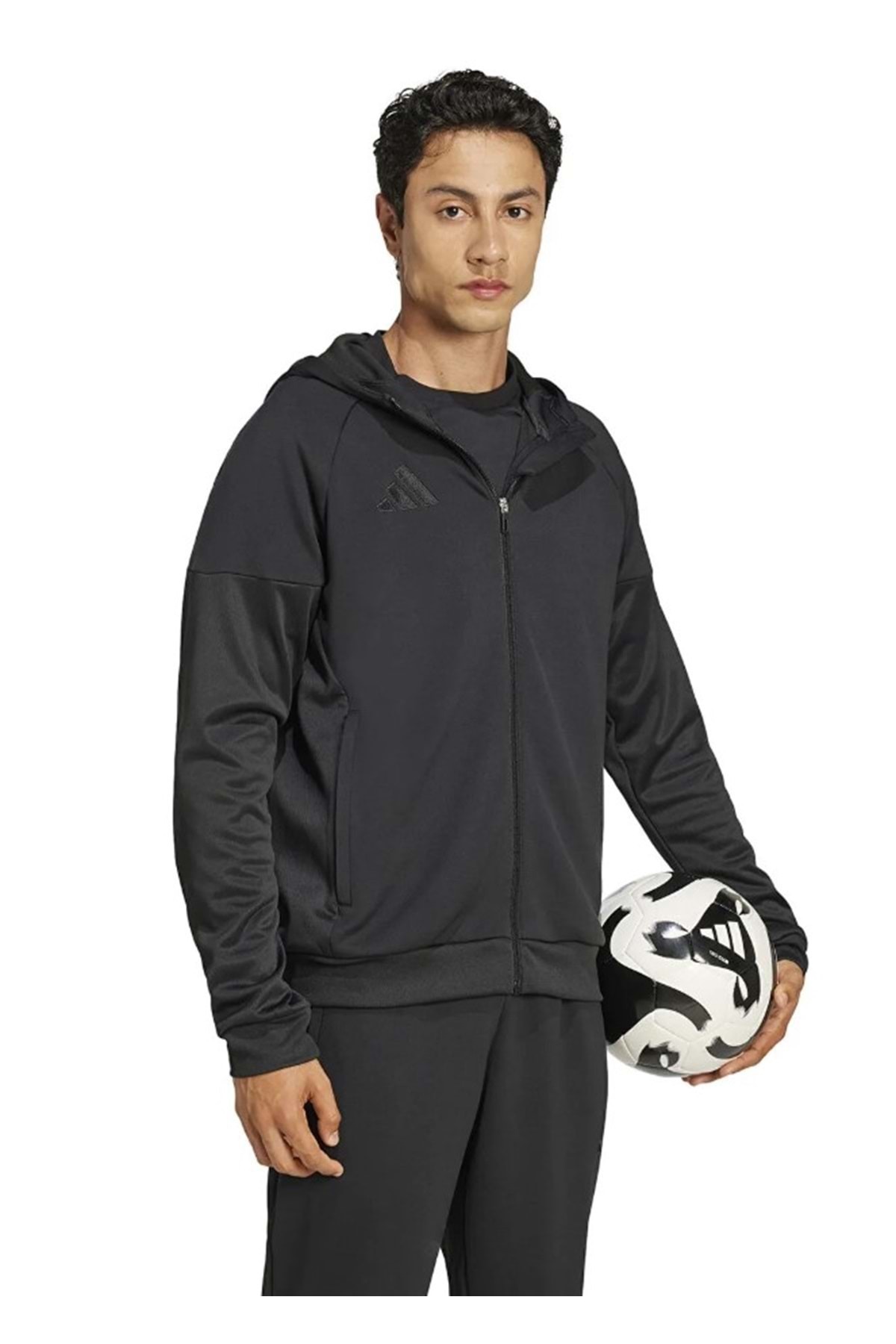 adidas Tiro 25 Fz Jacket Erkek Eşofman Üstü SİYAH görsel 4