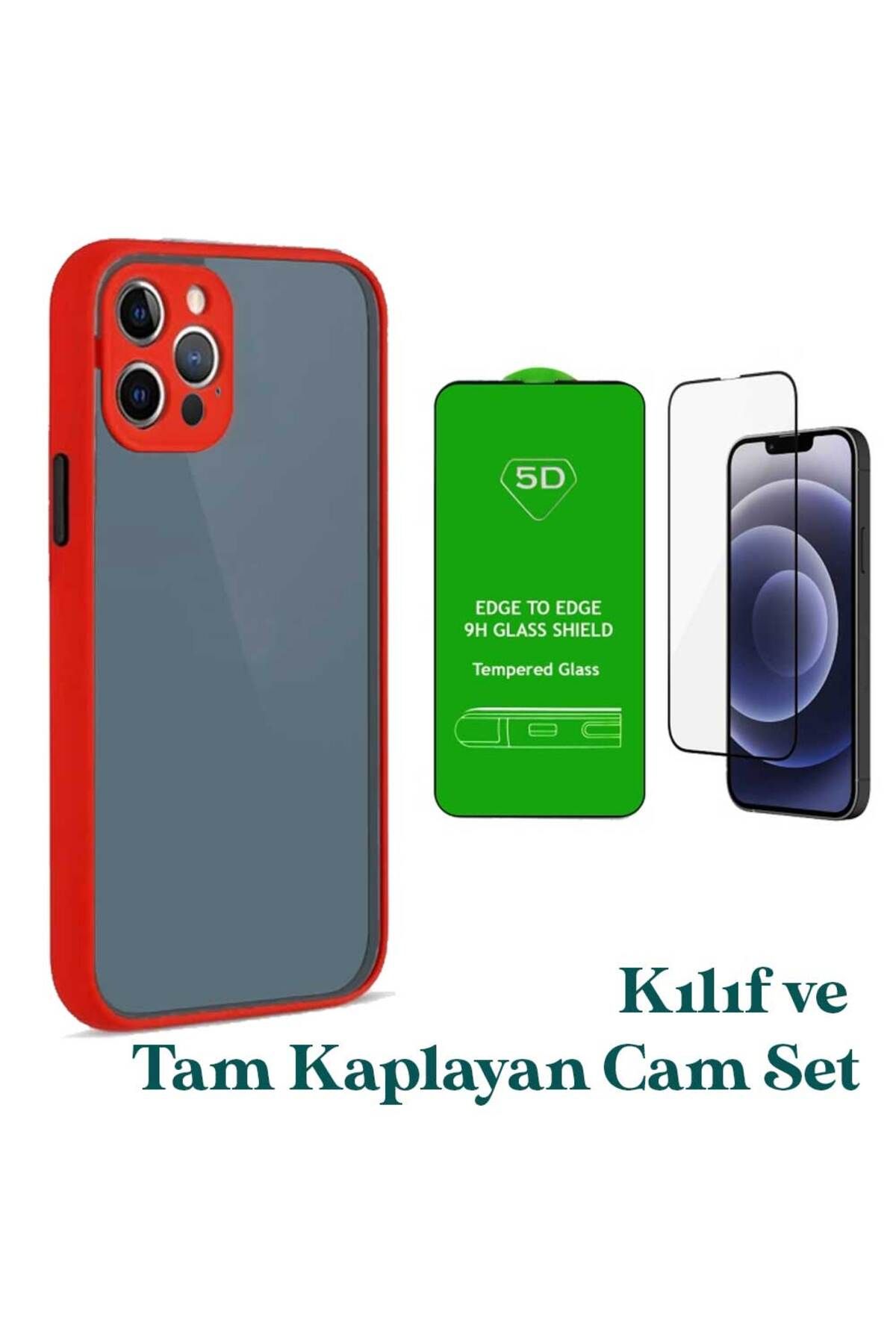 Smart Tech Apple iPhone 12 Pro Uyumlu Montreal Kılıf Ve Tam Kaplayan Cam Set
