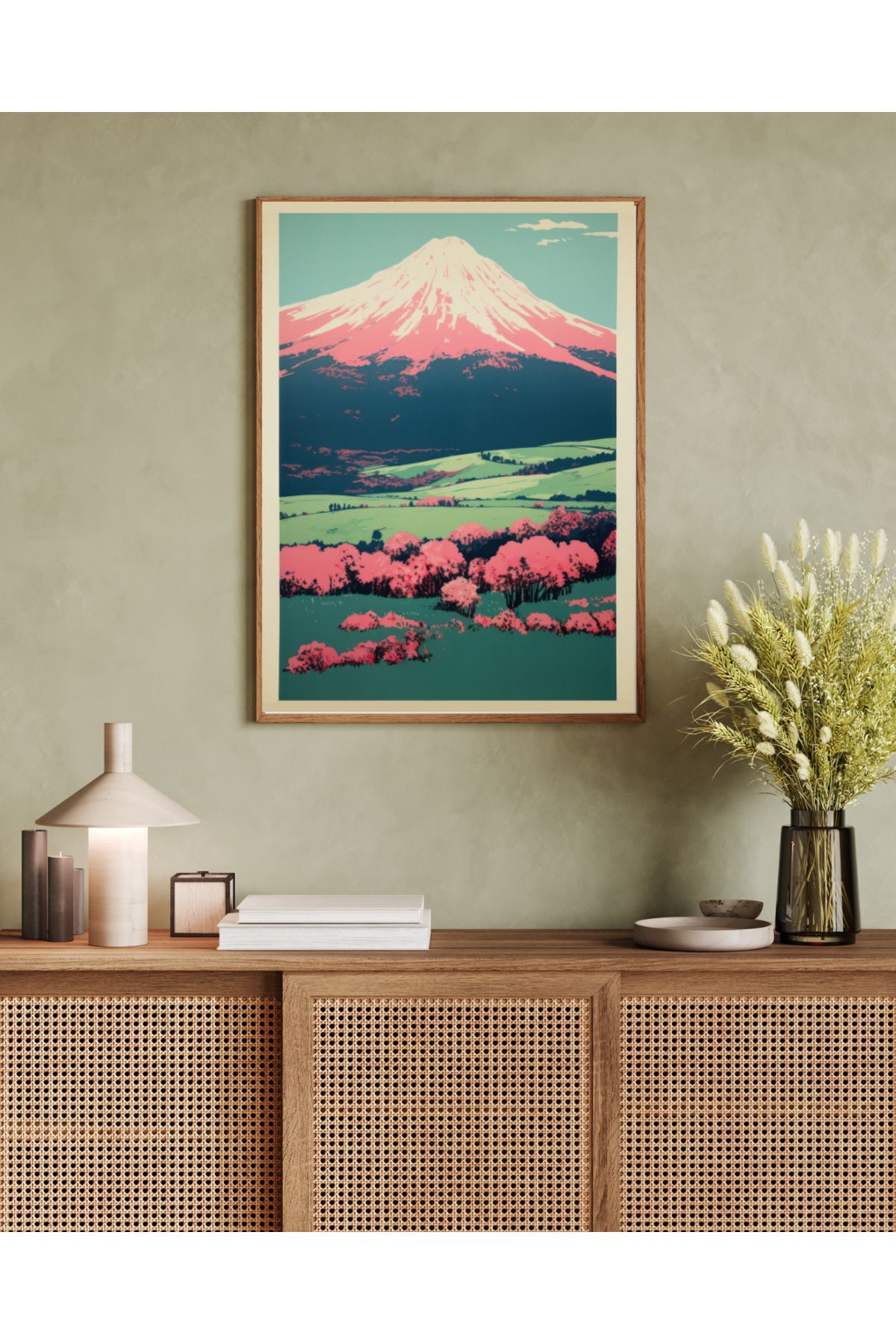 woodhomeworks tek parça salon ofis dekor tablo