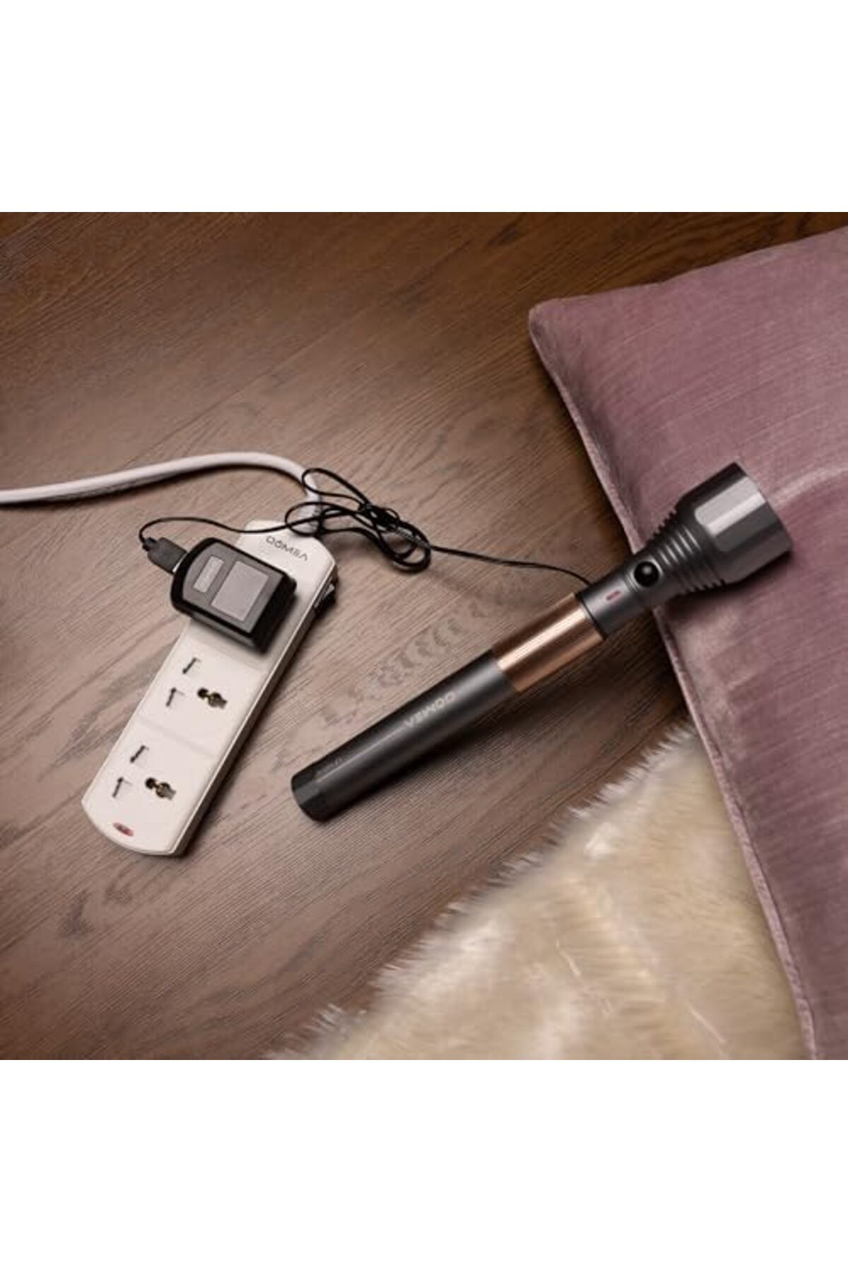 DOMEA-3-Way Power Extension Strip With Common Switch, Universal Socket Design, 3-Meter Cable - Surge 8