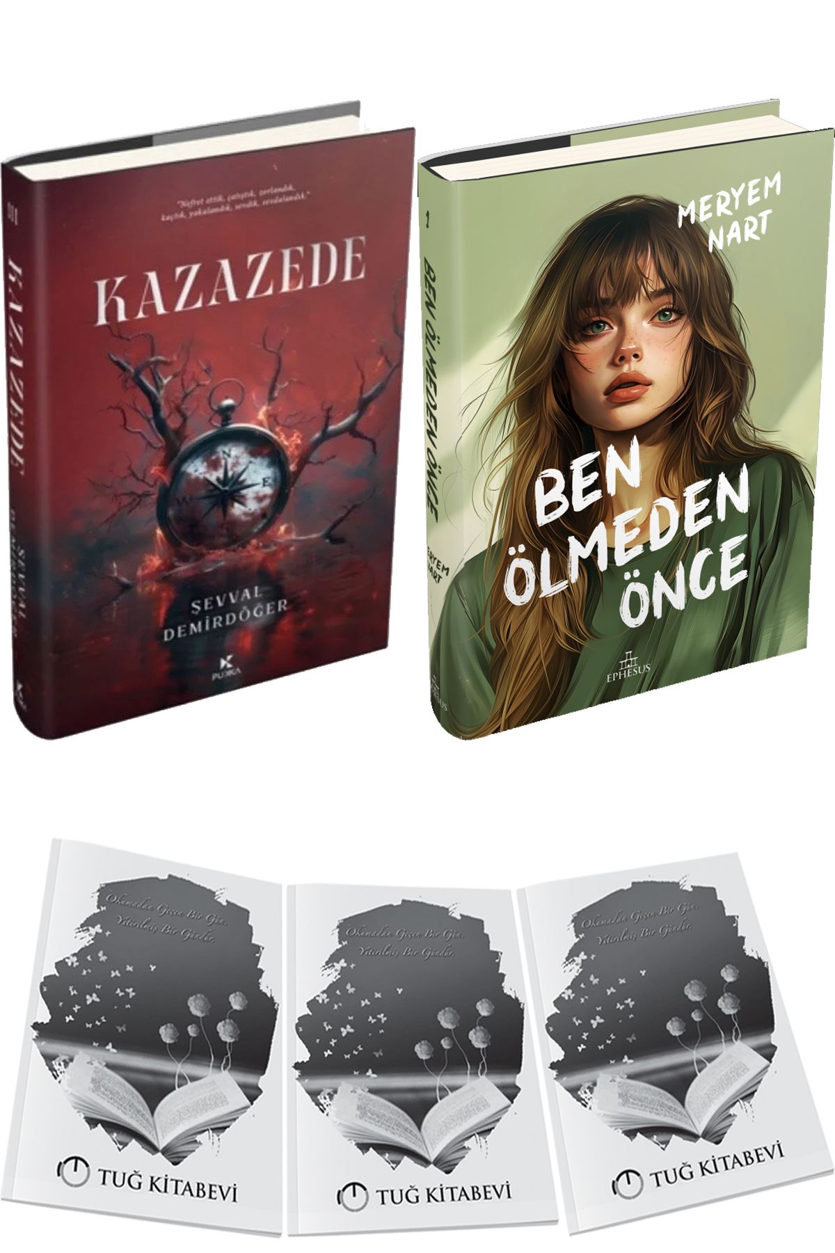 Pukka yayınları Kazazede 3 Ciltli ve Ben Ölmeden Önce Ciltli + Hediyeli