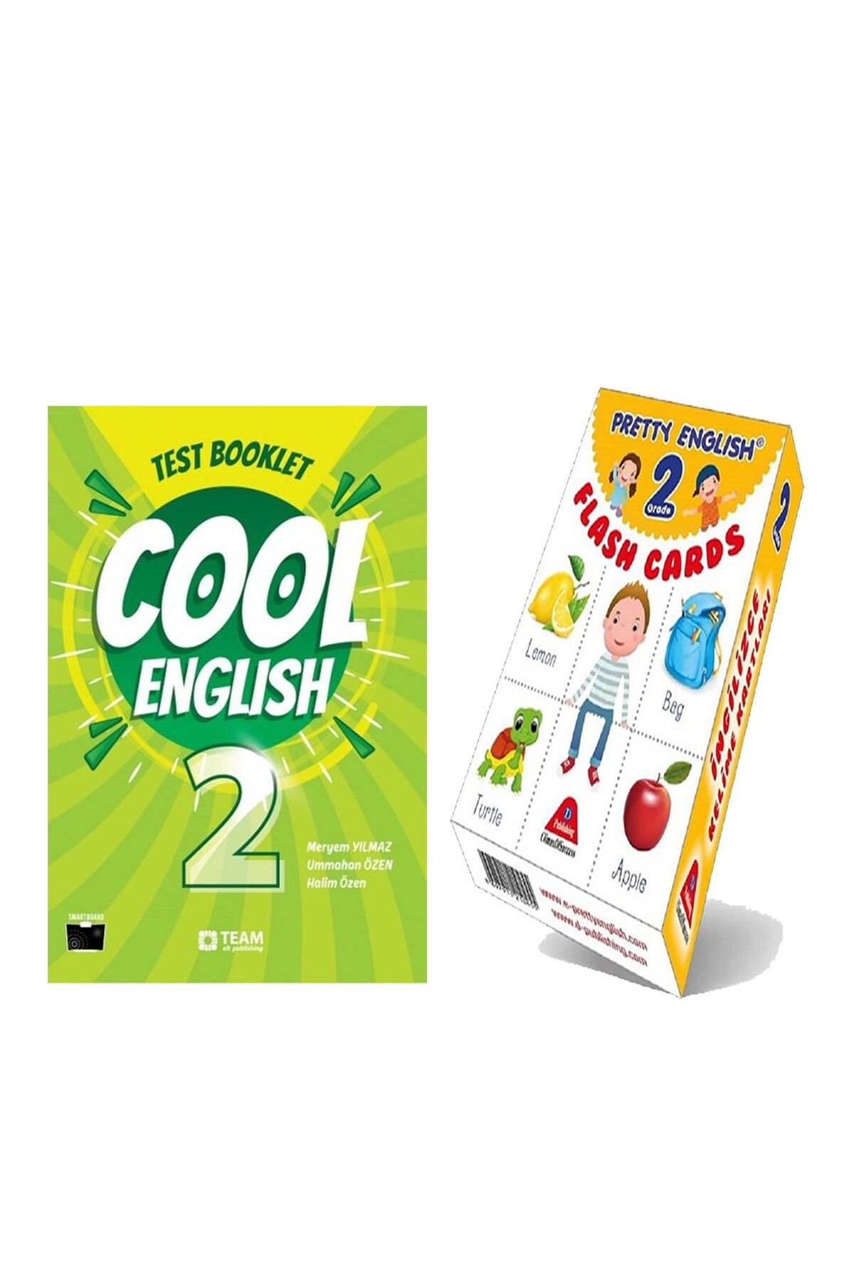 Ankara Kitap Merkezi Team ELT 2. Sınıf Cool English Test Booklet ve Damla İngilizce Dil Kartı Seti 2 Kitap