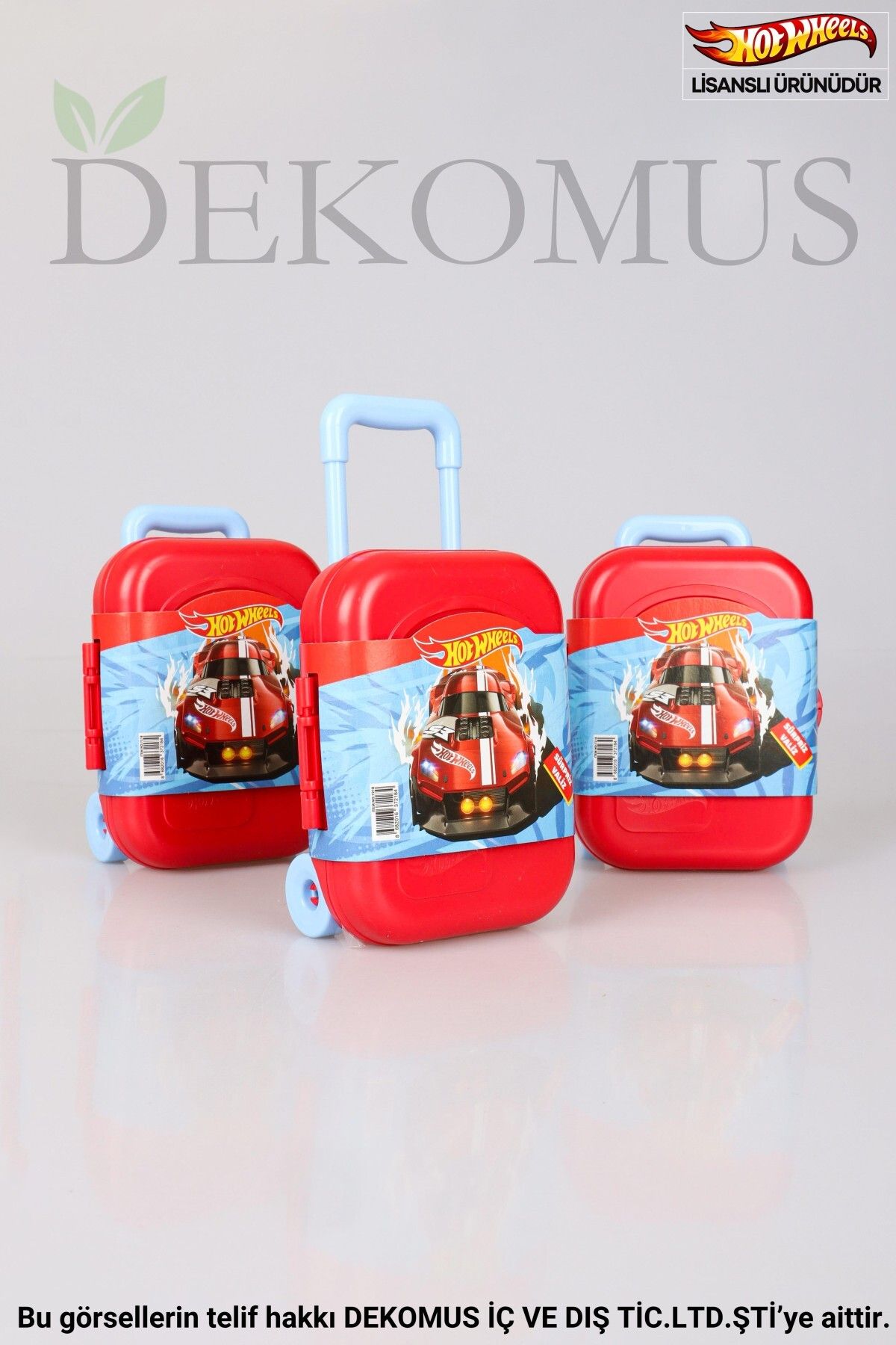 HOT WHEELS DEKOMUS İLE LİSANSLI HOT WHEELS SÜRPRİZ OYUNCAKLI VALİZ