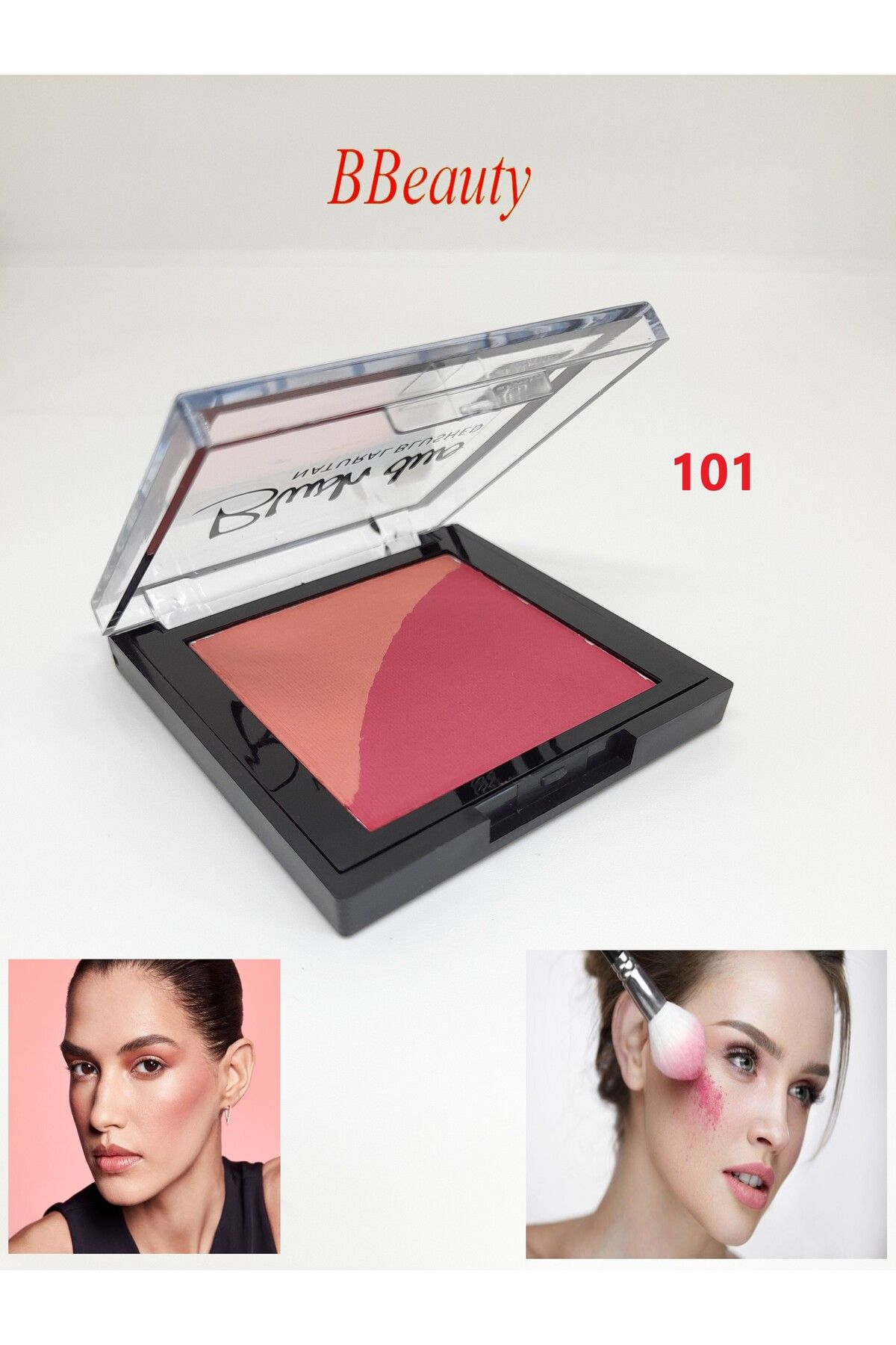BBeauty Blush Duo Natural Blushed Doğal Görünüm Veren İki Renkli Toz Allık