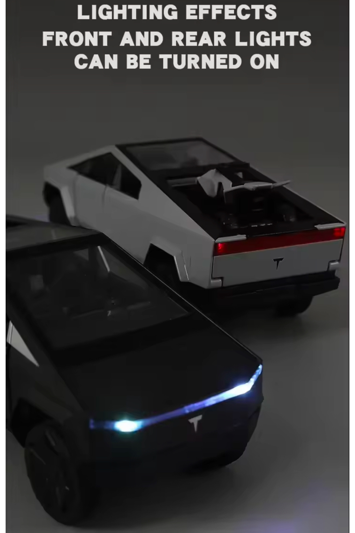 tmtoysandmore Tesla Cybertuck Karavanlı Metal Diecast Model Işıklı ...