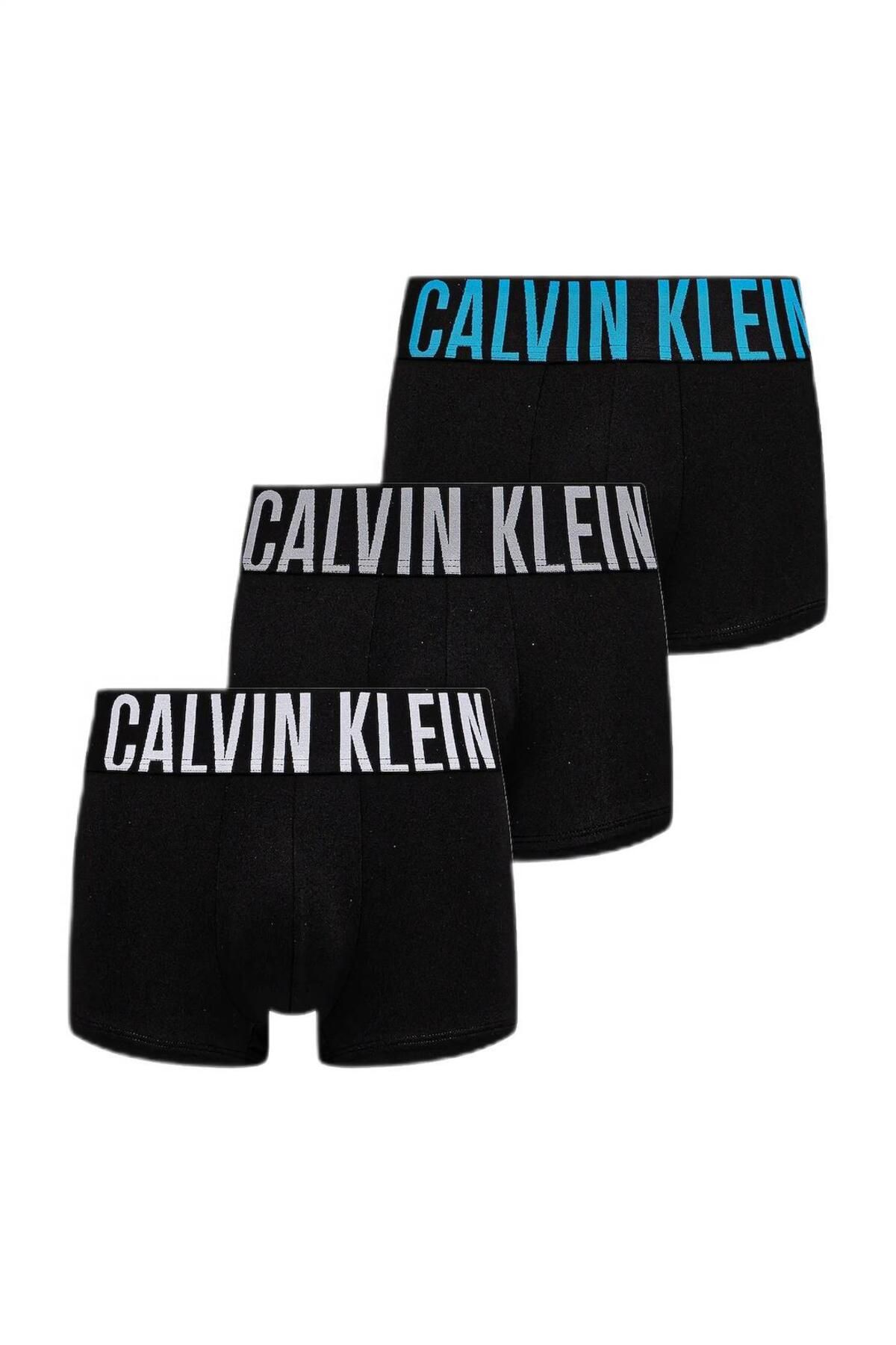 Calvin Klein Erkek Siyah 3'lü Low Rise Boxer Trunk 000NB3611A