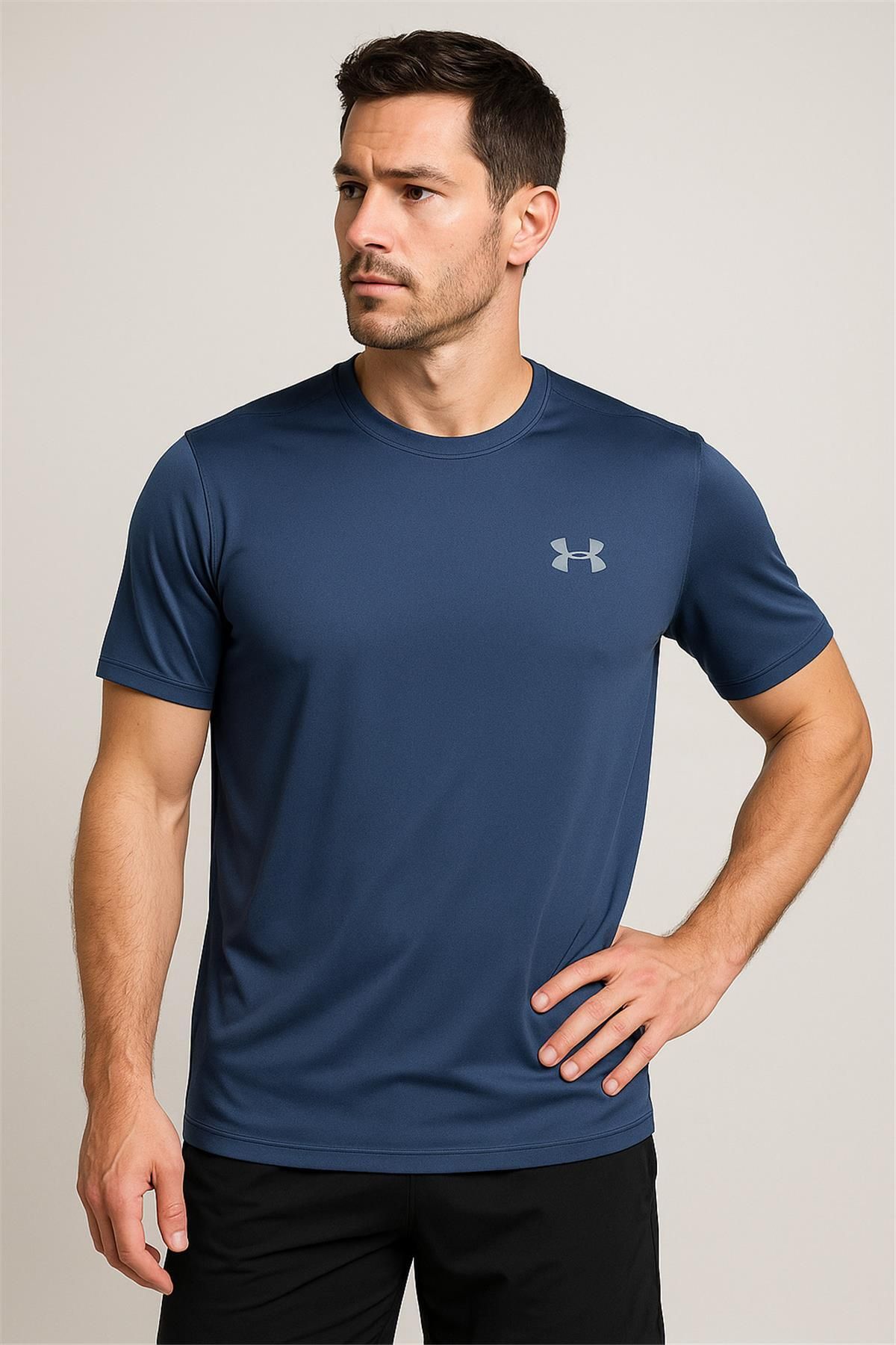 Trend07 TREND KAPINDA UNDERARMOUR TSHİRT LACİVERT